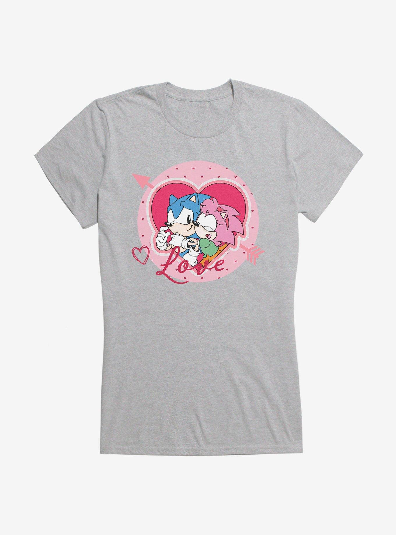 Sonic The Hedgehog Amy Rose Love Girls T-Shirt, SPORT GRAY, hi-res