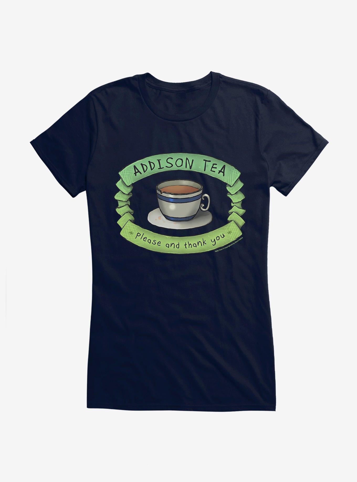Sally Face Addison Tea Girls T-Shirt, NAVY, hi-res view 1