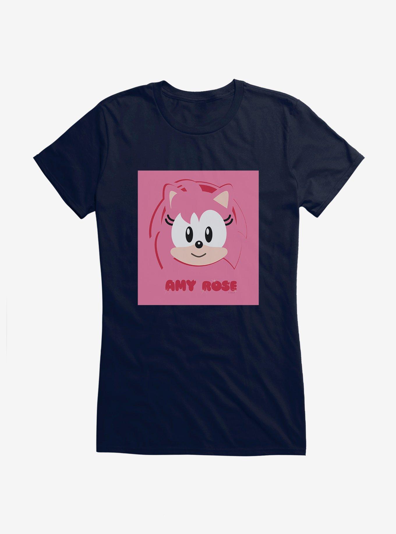 Sonic The Hedgehog Amy Rose Pink Pop Girls T-Shirt