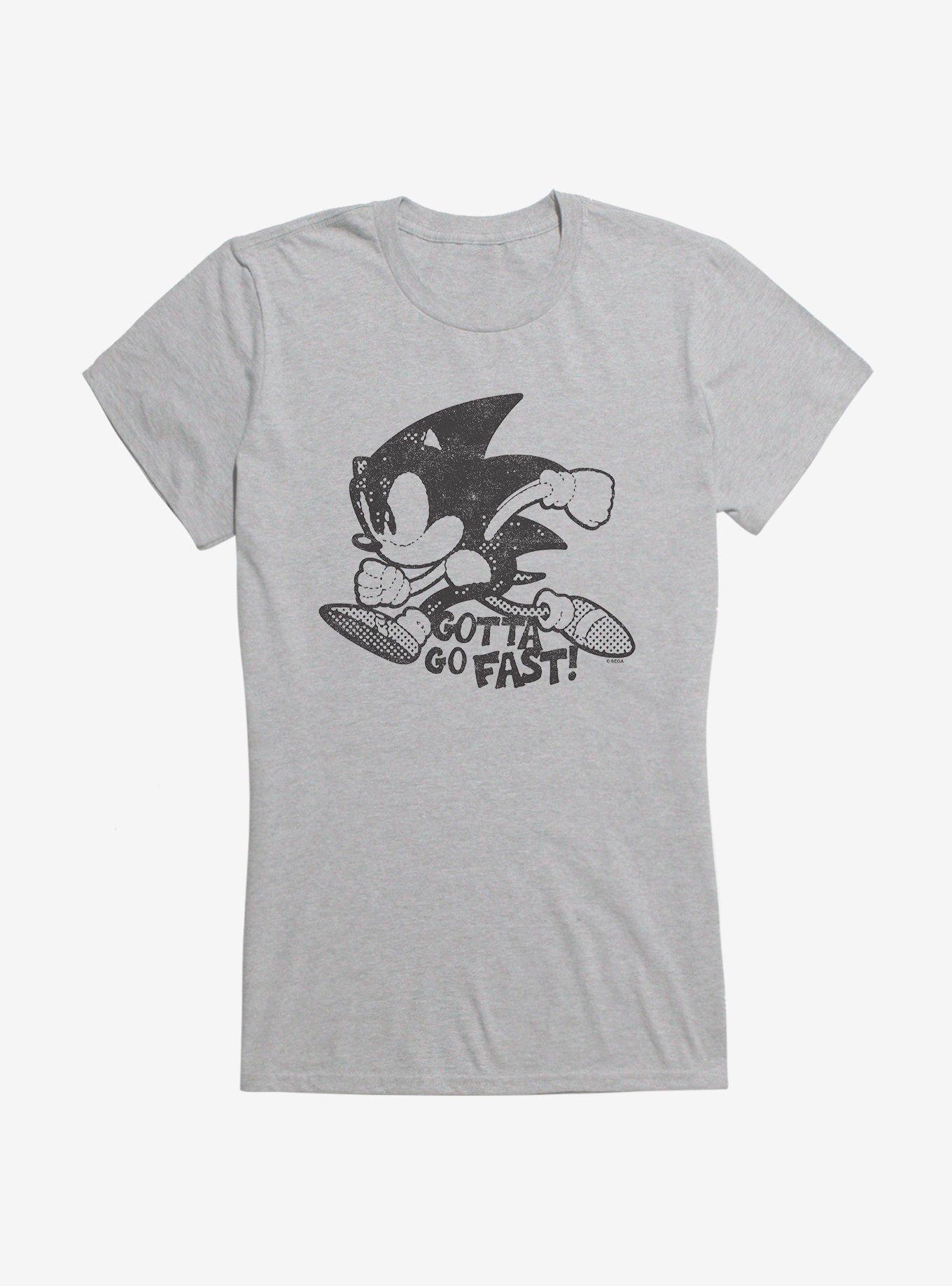 Sonic The Hedgehog Sonic Cutout Silhouette Girls T-Shirt
