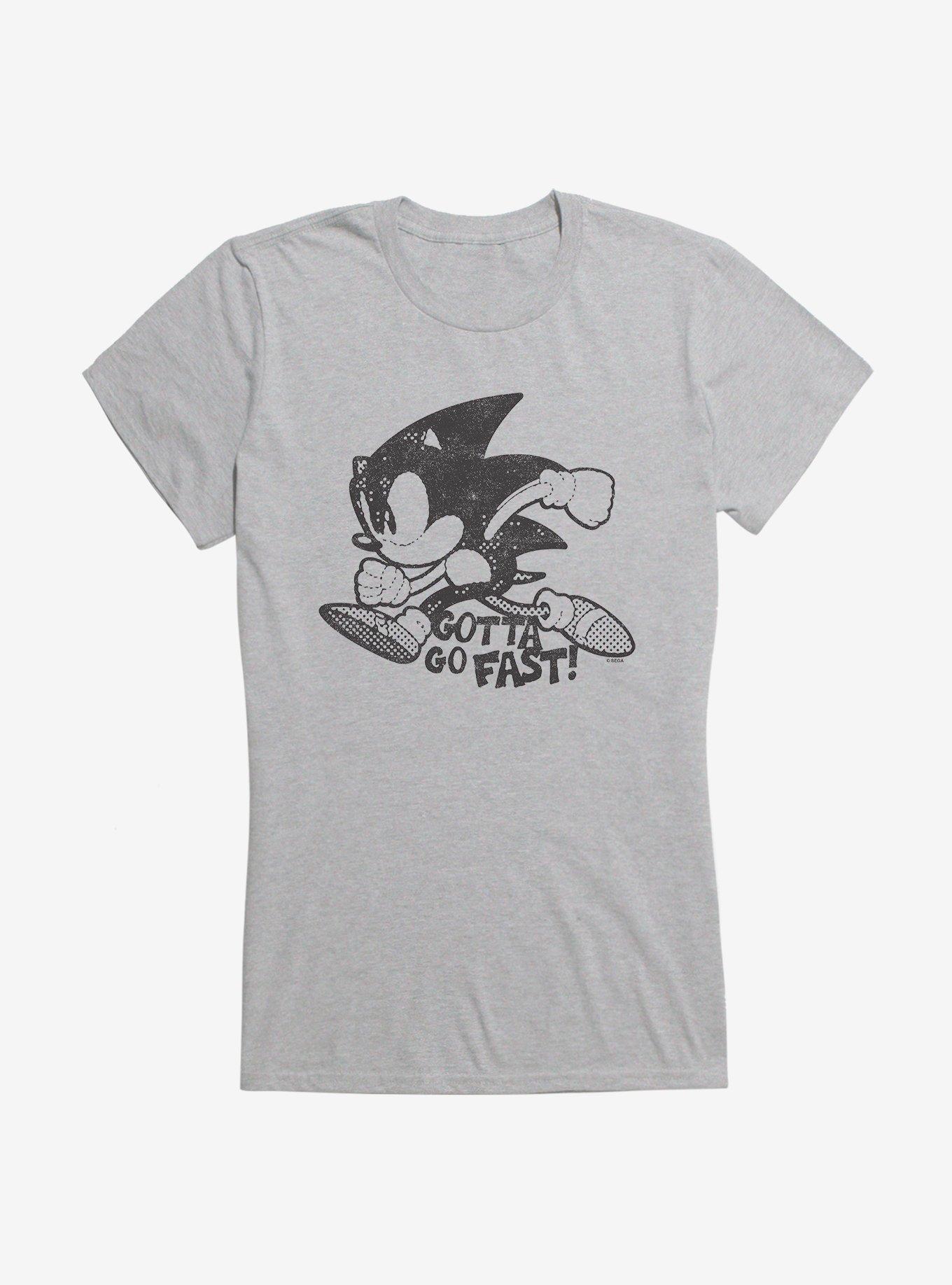 Sonic The Hedgehog Sonic Cutout Silhouette Girls T-Shirt, , hi-res