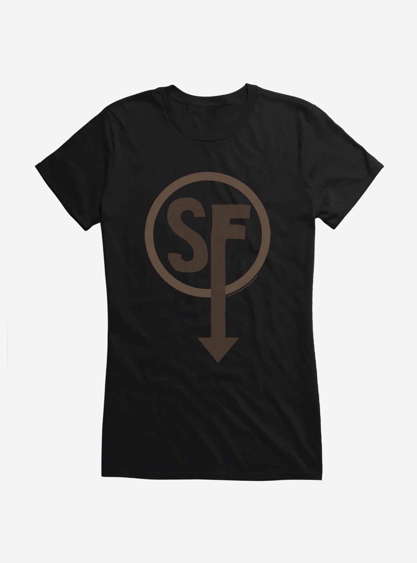 Sally Face Brown Sanity's Fall Larry Girls T-Shirt, BLACK, hi-res