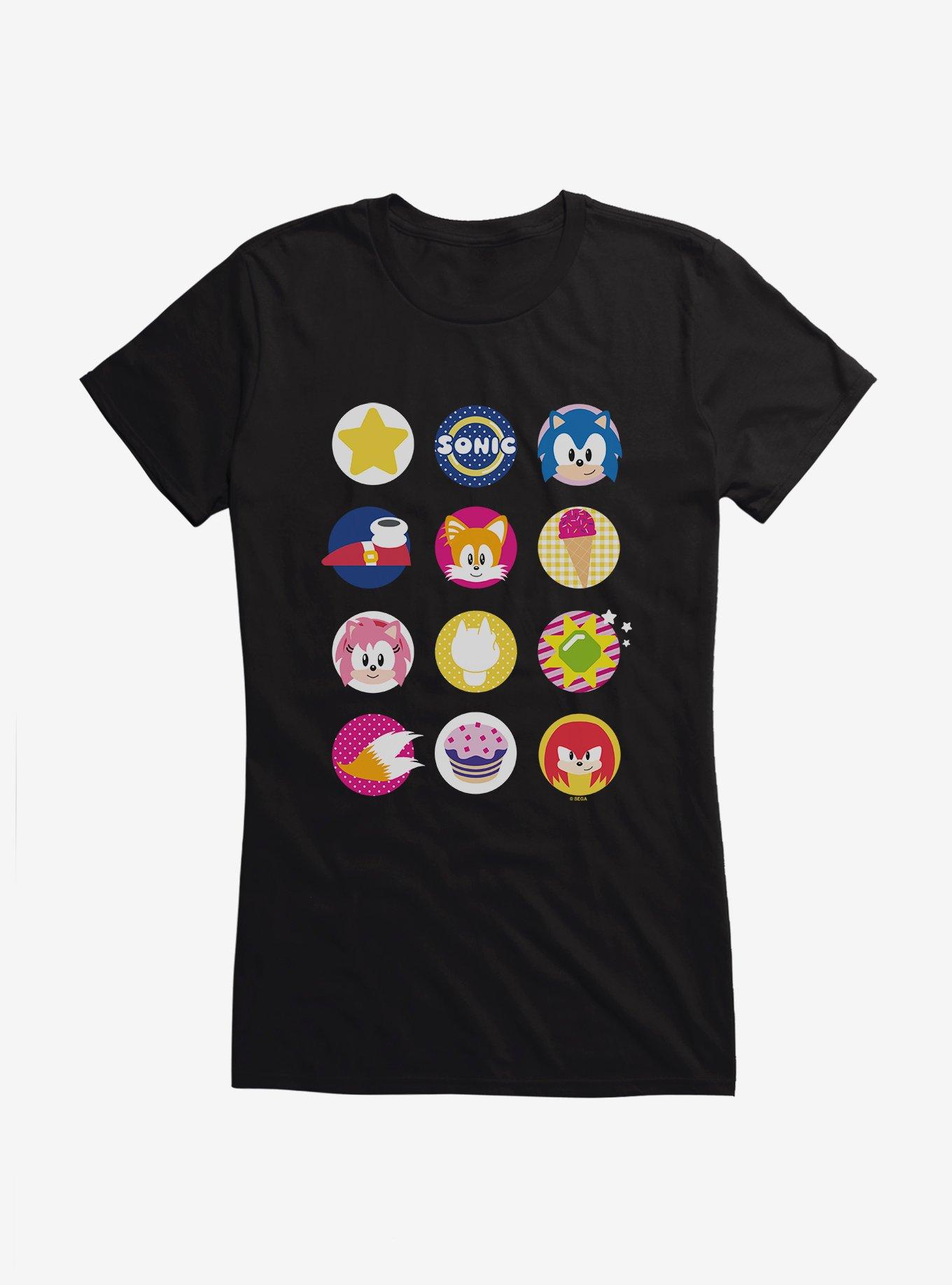 Sonic The Hedgehog And Friends Icons Girls T-Shirt