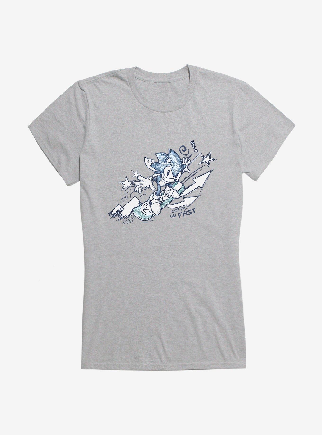 Sonic The Hedgehog Winter Snowboarding Girls T-Shirt, , hi-res