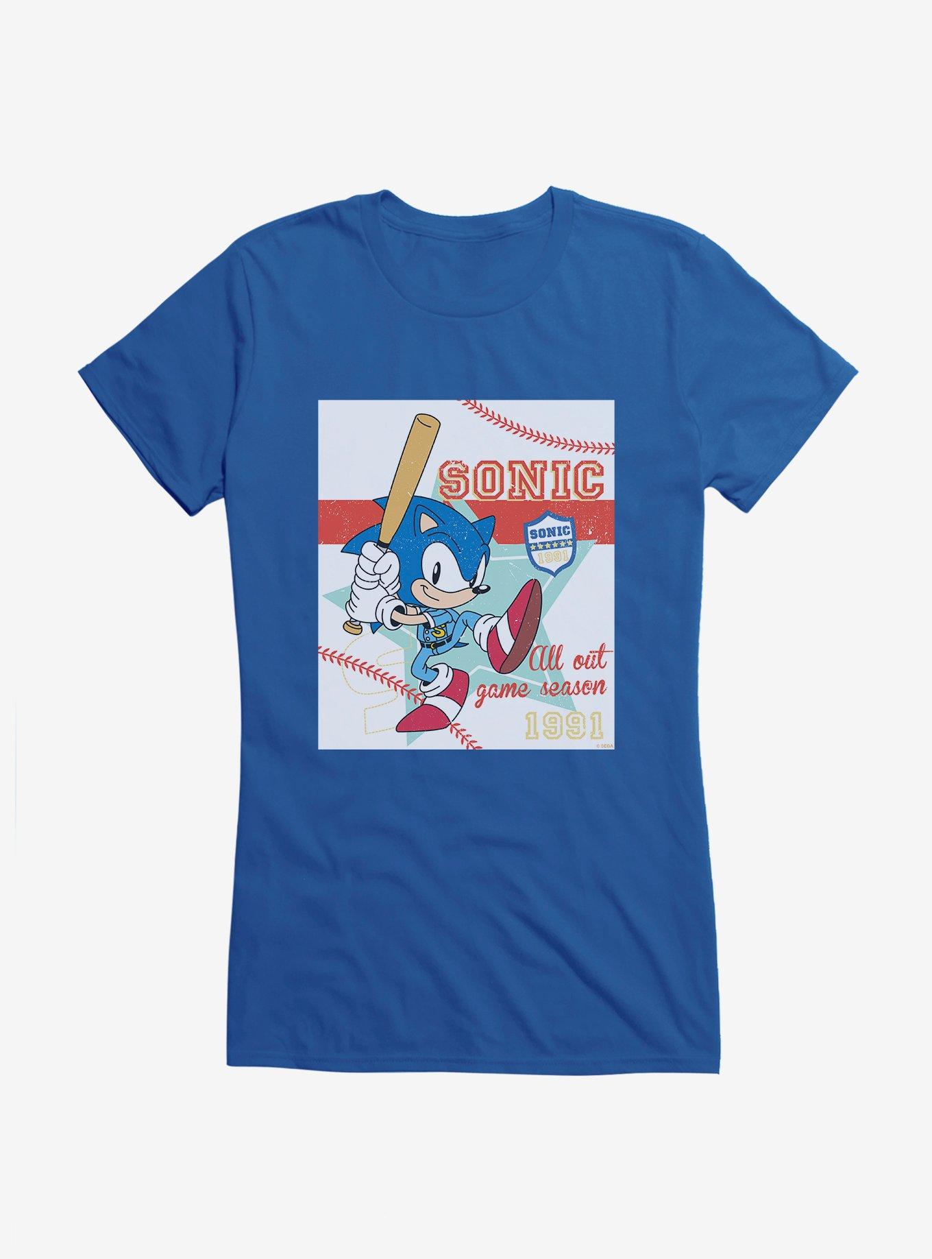 Sonic The Hedgehog Summer Games Baseball Girls T-Shirt