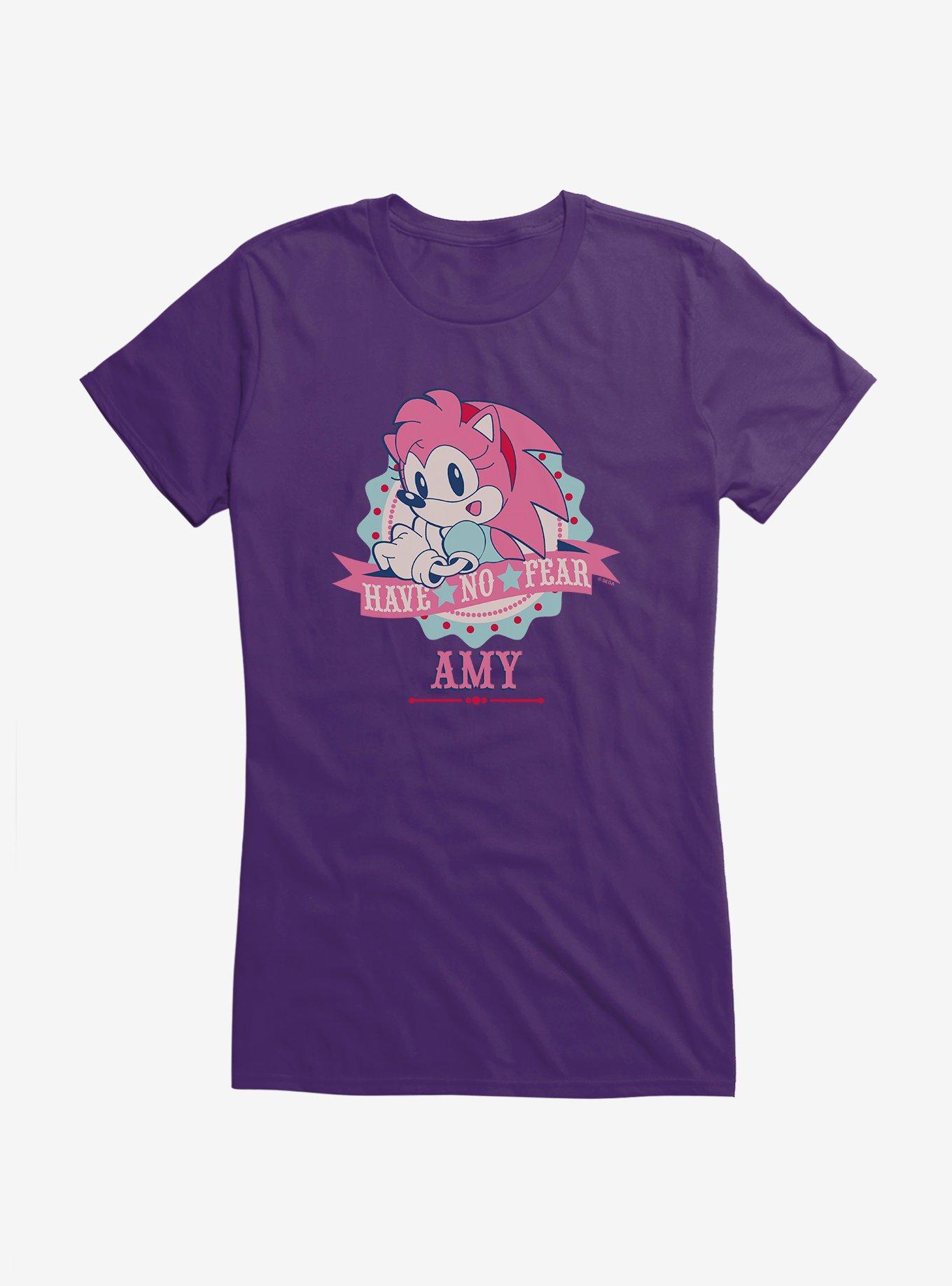 Sonic The Hedgehog Amy Have No Fear Girls T-Shirt, , hi-res