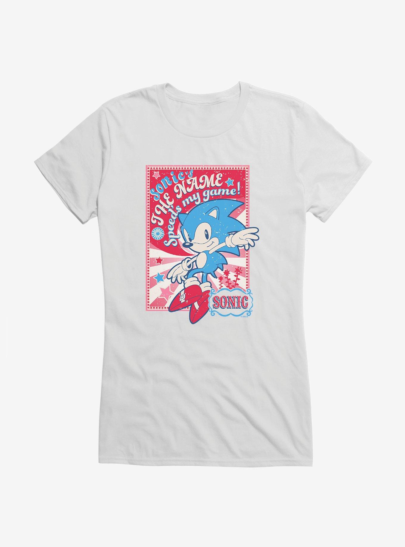 Sonic The Hedgehog Sonic's The Name Girls T-Shirt, , hi-res