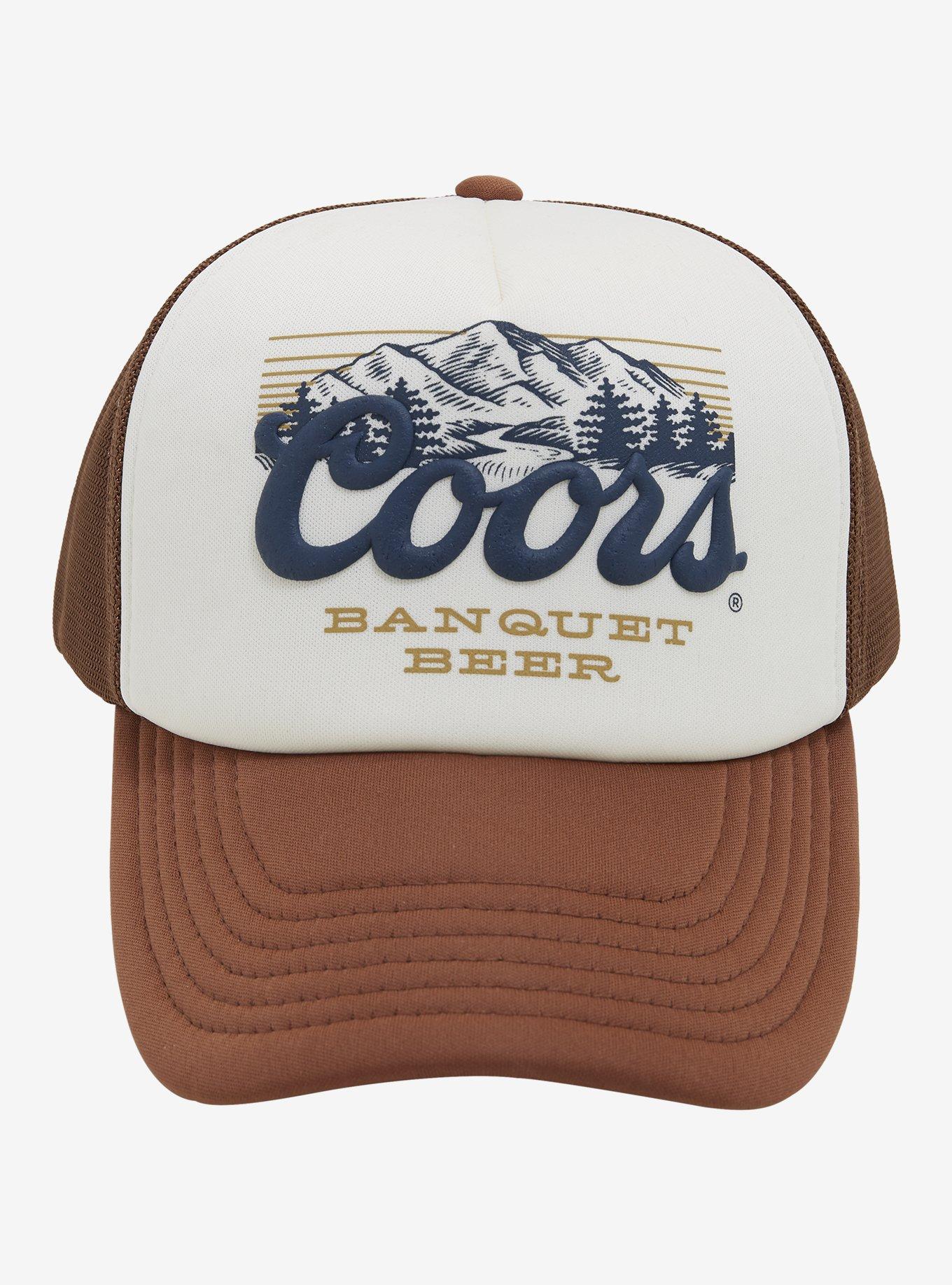 Retro Style Vintage Coors Beer Trucker Banquet Summer Hat Hunting Outdoors 112 New Coors Banquet Beer Foam Vintage Men main image 2