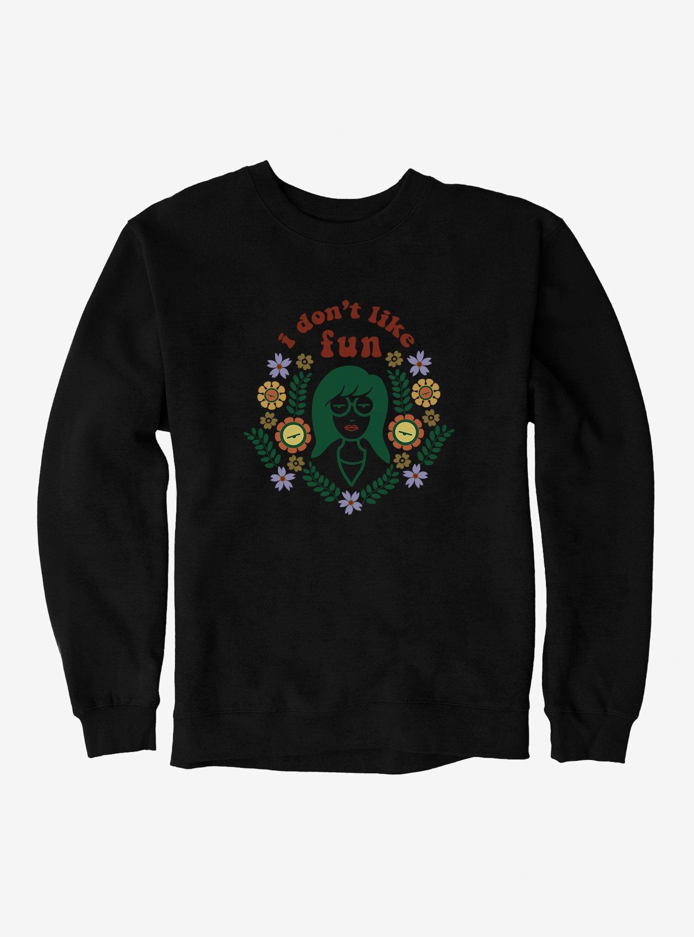 Daria I Don't Like Fun Floral Sweatshirt, , hi-res