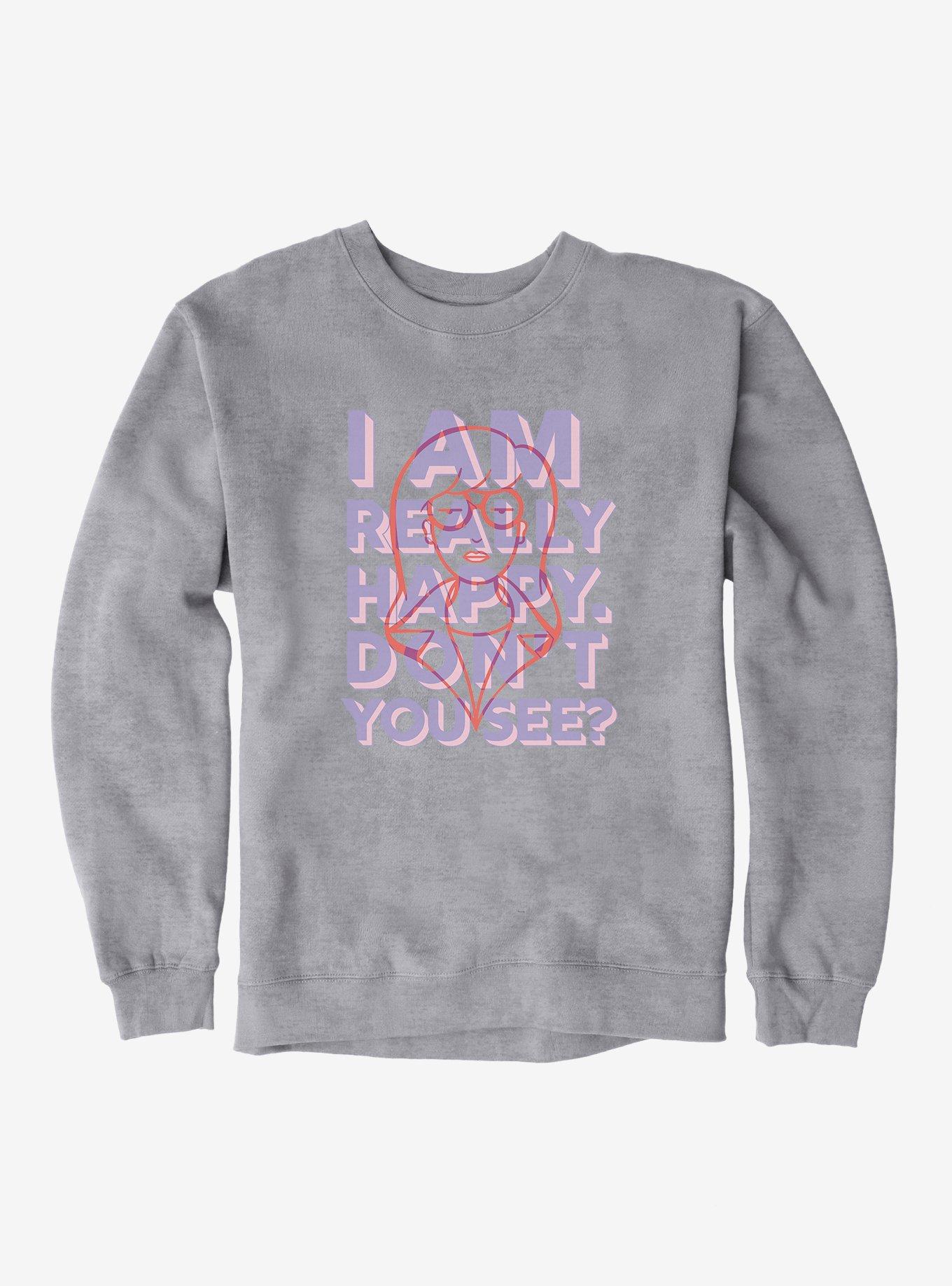 Daria I Am Really Happy Sweatshirt, SPORT GRAY, hi-res