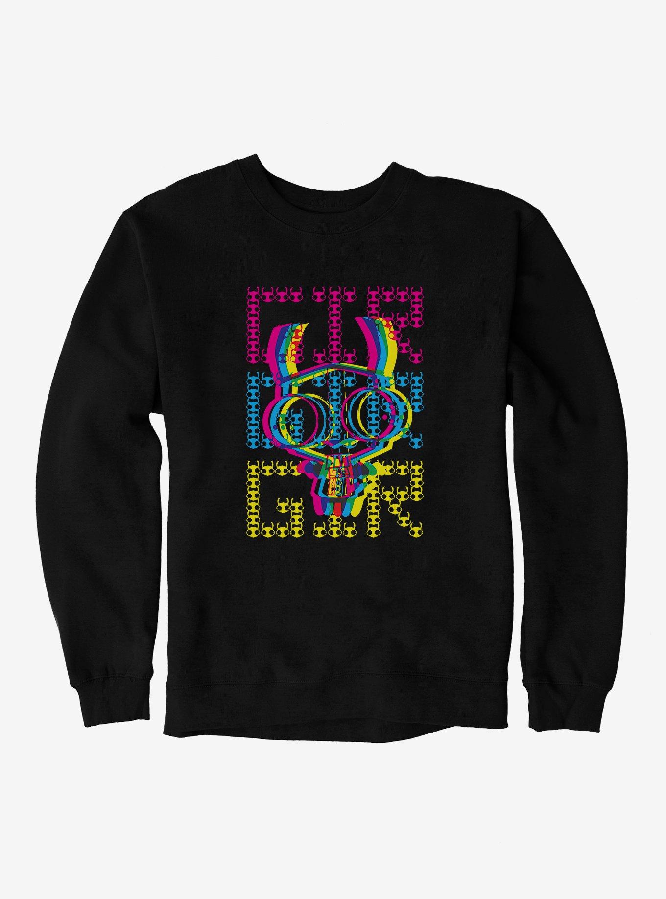 Invader Zim Gir Gir Gir Sweatshirt, BLACK, hi-res