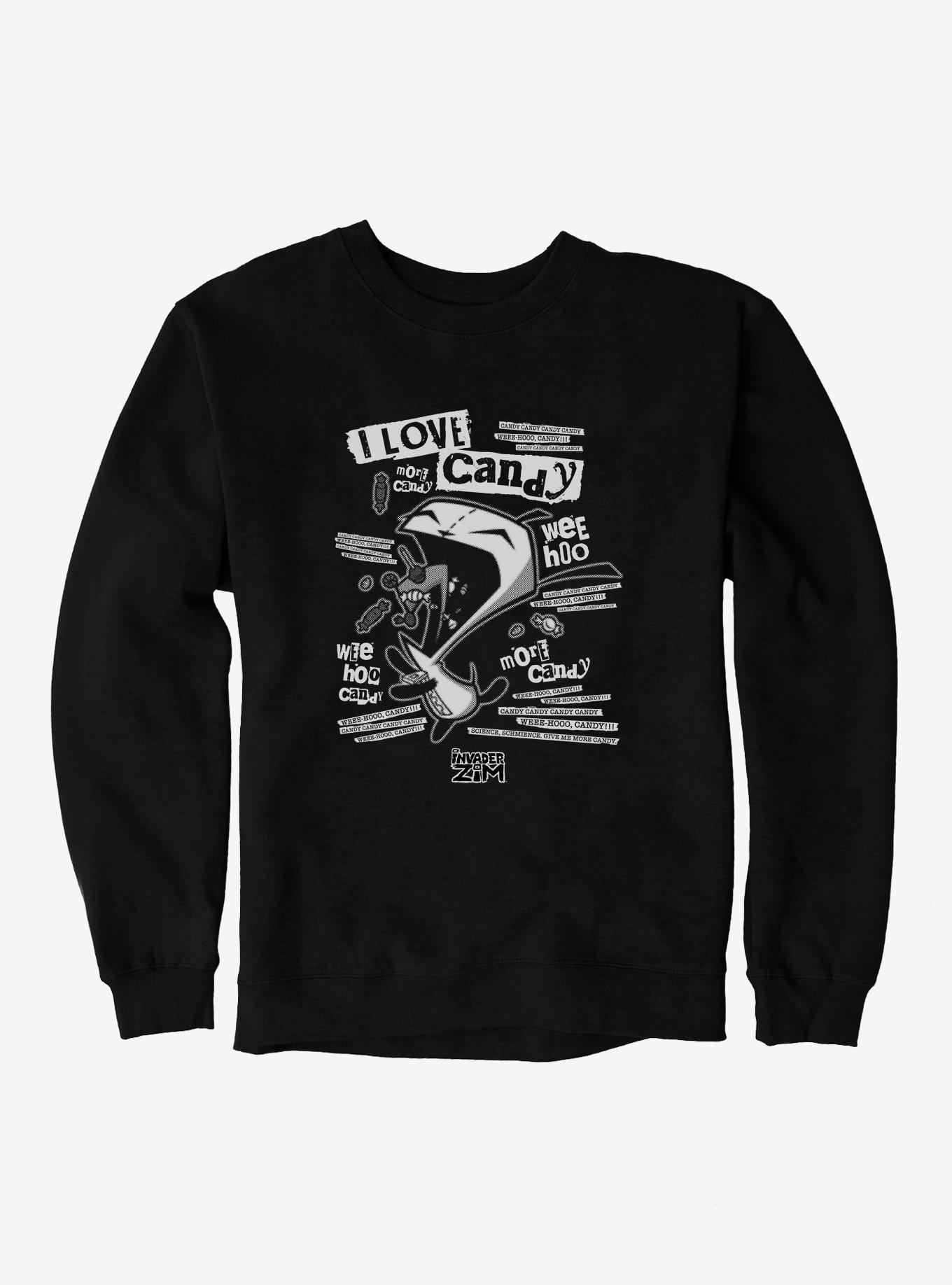 Invader Zim I Love Candy GIR Sweatshirt, , hi-res