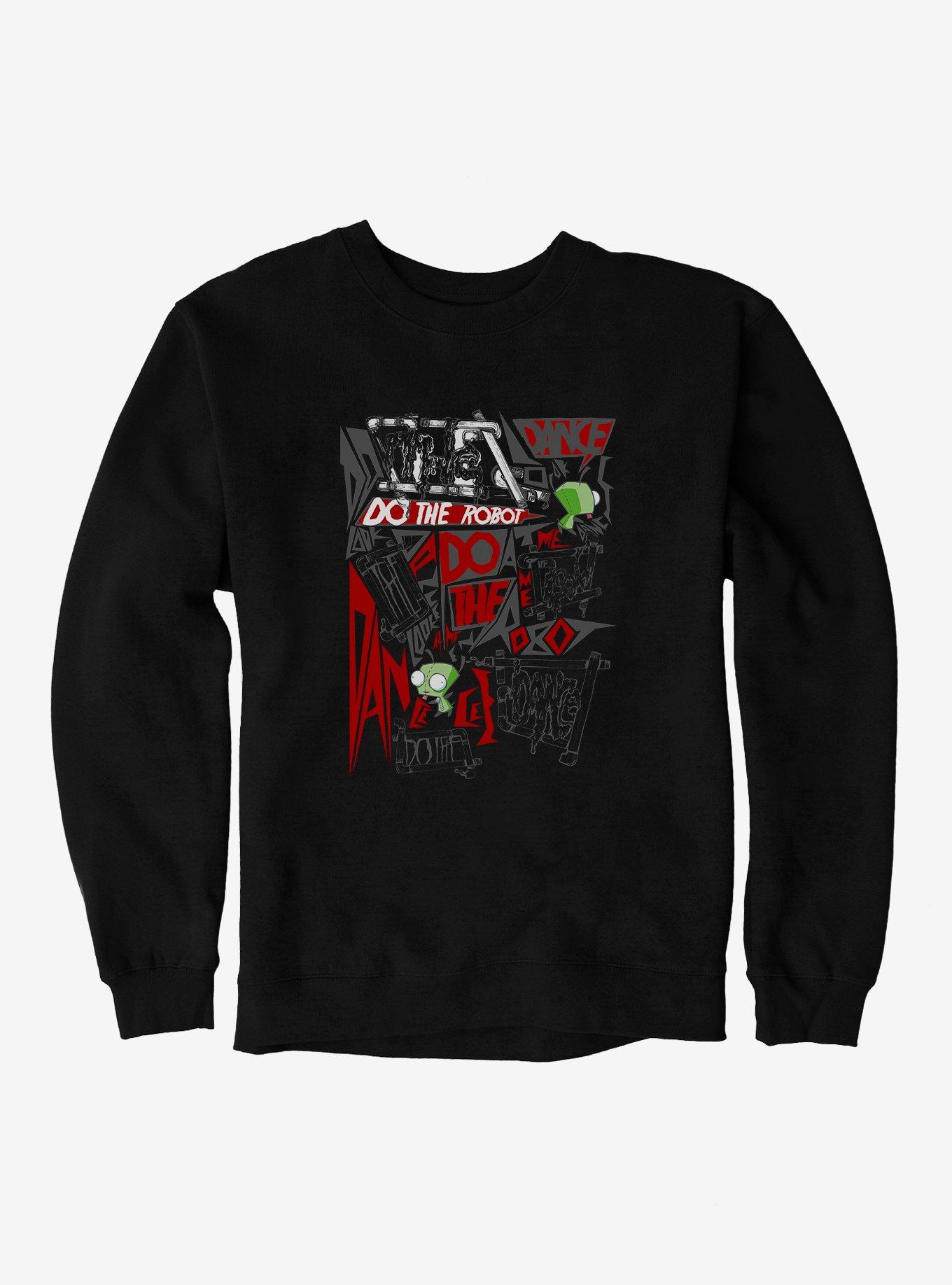 Invader Zim Do The Robot Sweatshirt, BLACK, hi-res