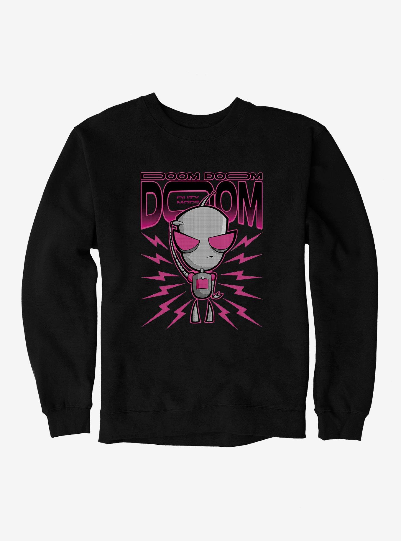 Invader Zim Unique Duty Mode Sweatshirt, BLACK, hi-res