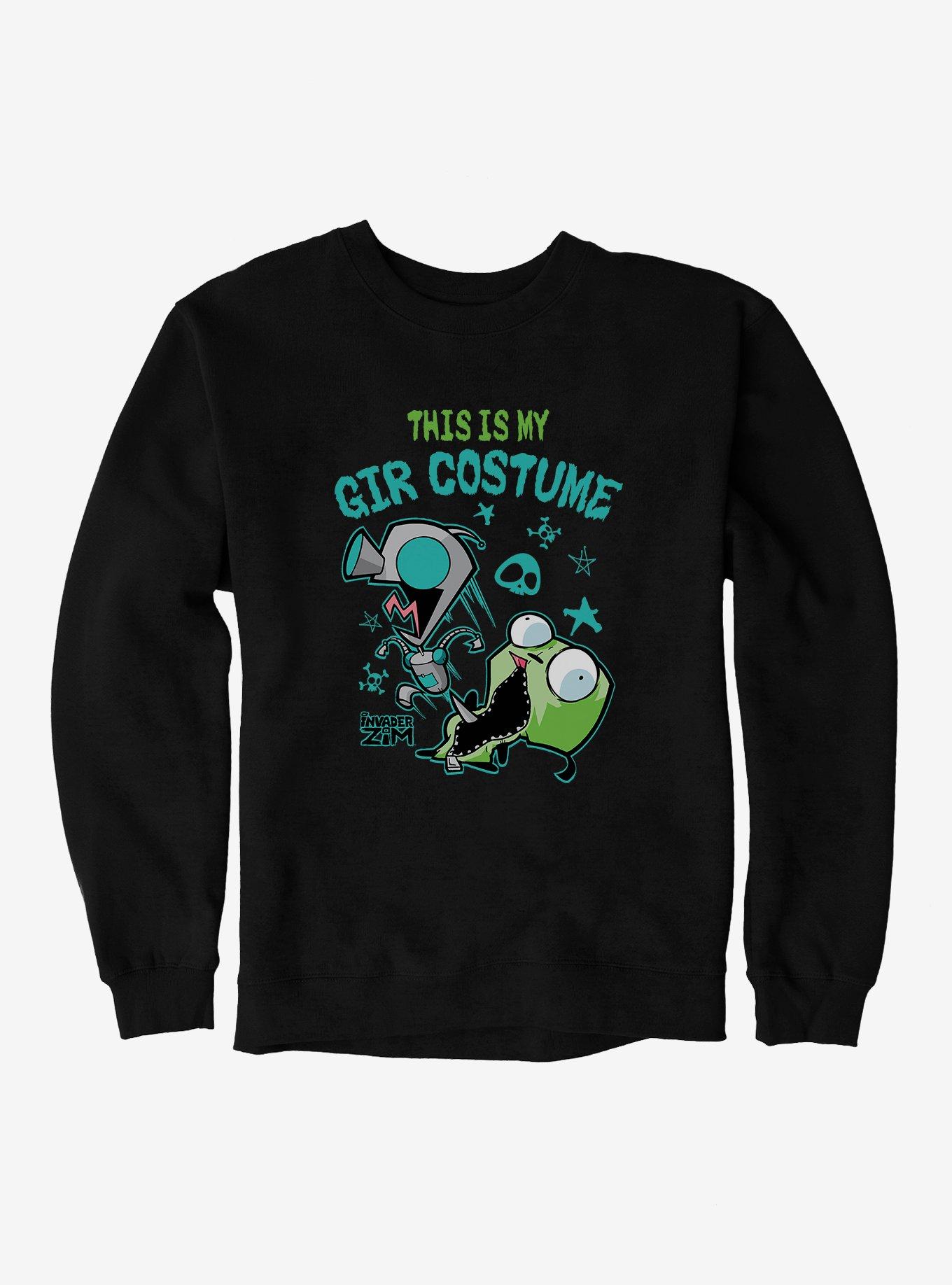 Invader Zim This Is My GIR Costume Sweatshirt, BLACK, hi-res