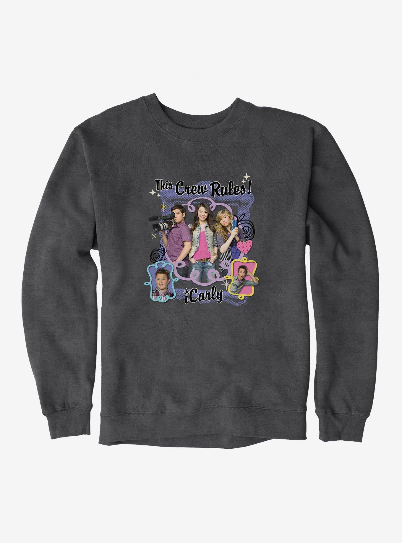 iCarly This Crew Rules Sweatshirt, DARK HEATHER, hi-res
