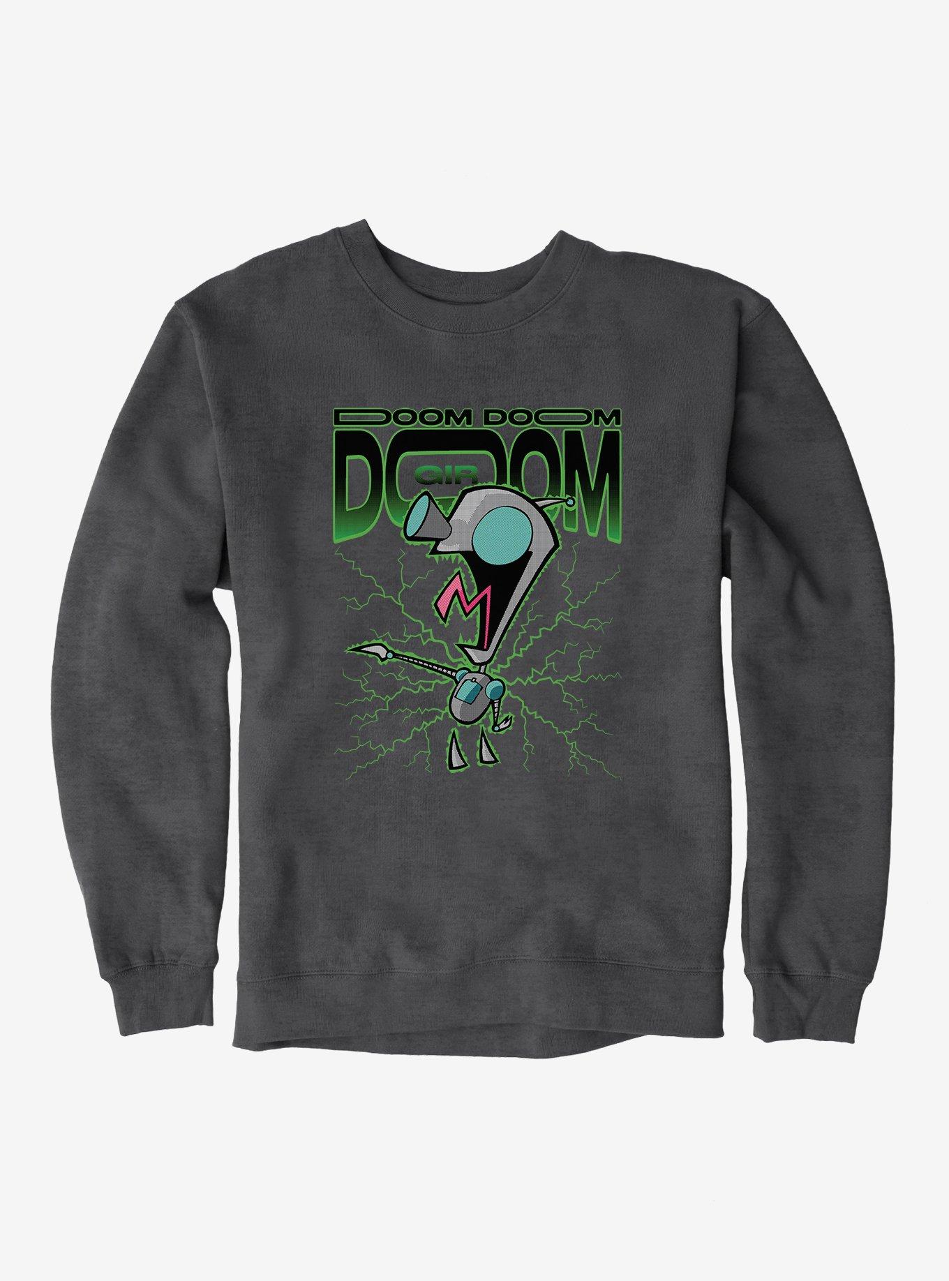 Invader Zim Unique Gir Sweatshirt, DARK HEATHER, hi-res
