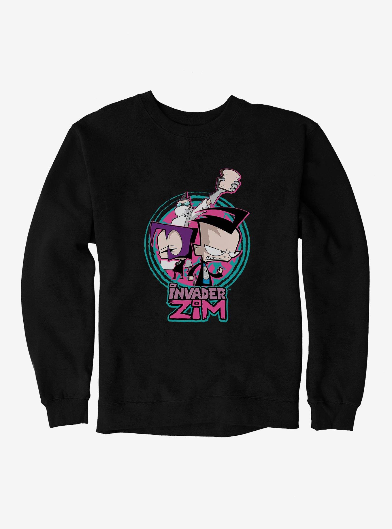 Invader Zim Gaz, Dib & Professor Membrane Sweatshirt, , hi-res