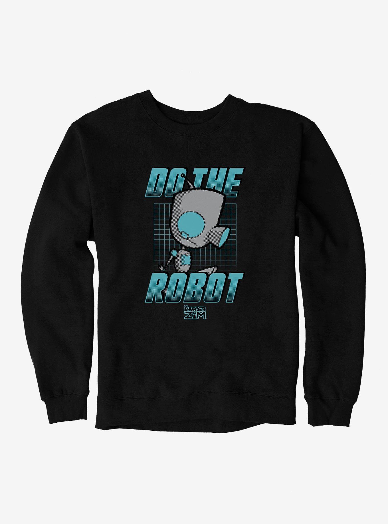 Invader Zim Do The Robot Sweatshirt, BLACK, hi-res