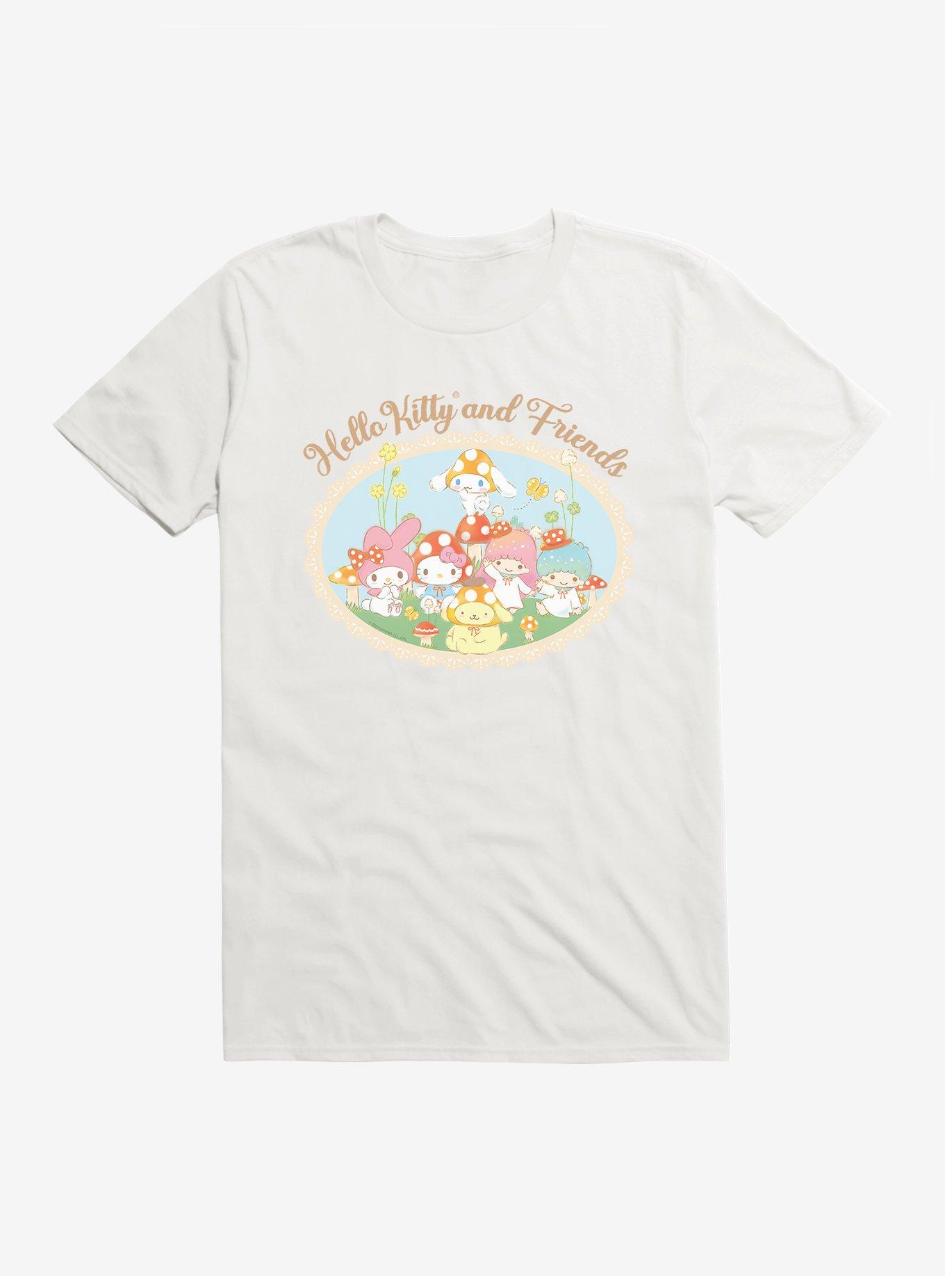 Hello Kitty And Friends Mushroom Garden Portrait T-Shirt