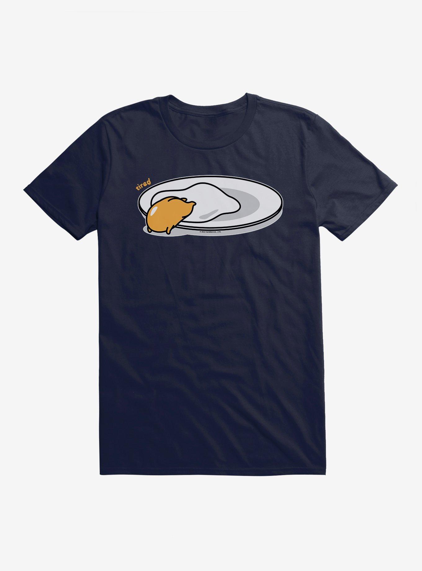 Gudetama Tired T-Shirt, NAVY, hi-res