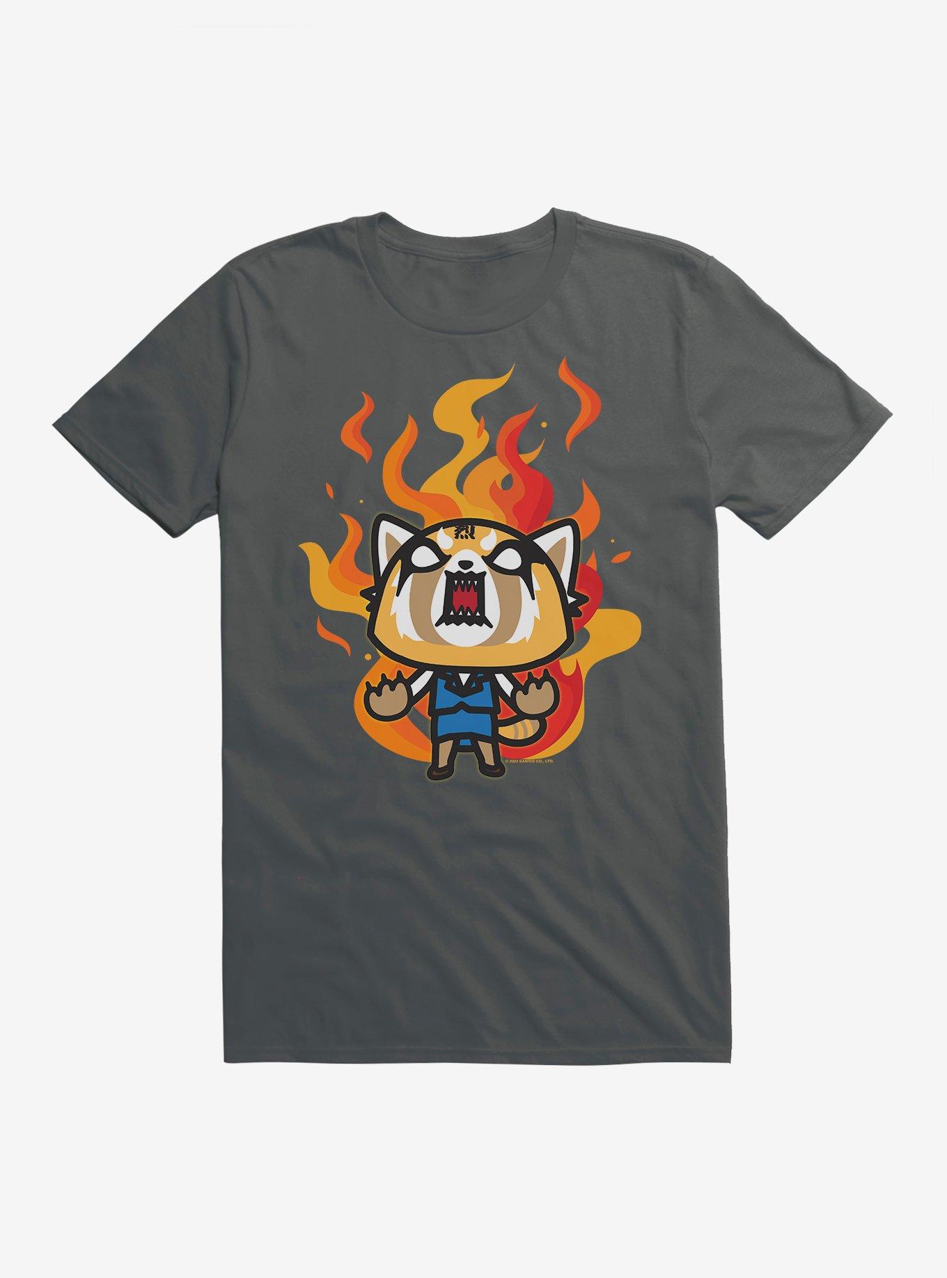 Aggretsuko Metal Rage T-Shirt, DARK HEATHER, hi-res