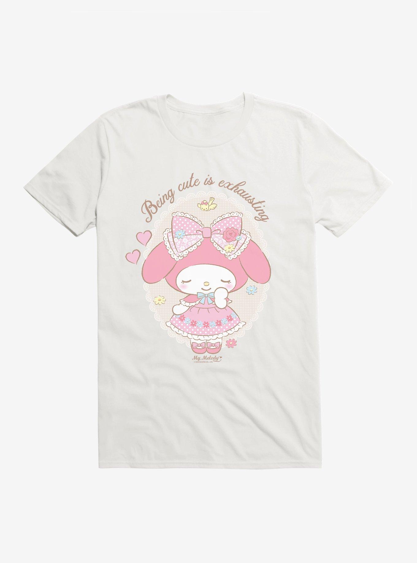 My Melody Being Cute Is Exhausting T-Shirt, , hi-res