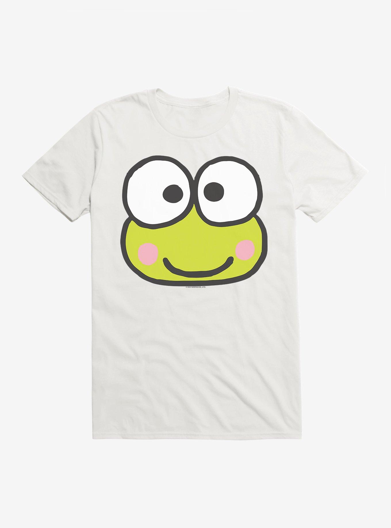 Keroppi Face Icon T-Shirt, WHITE, hi-res