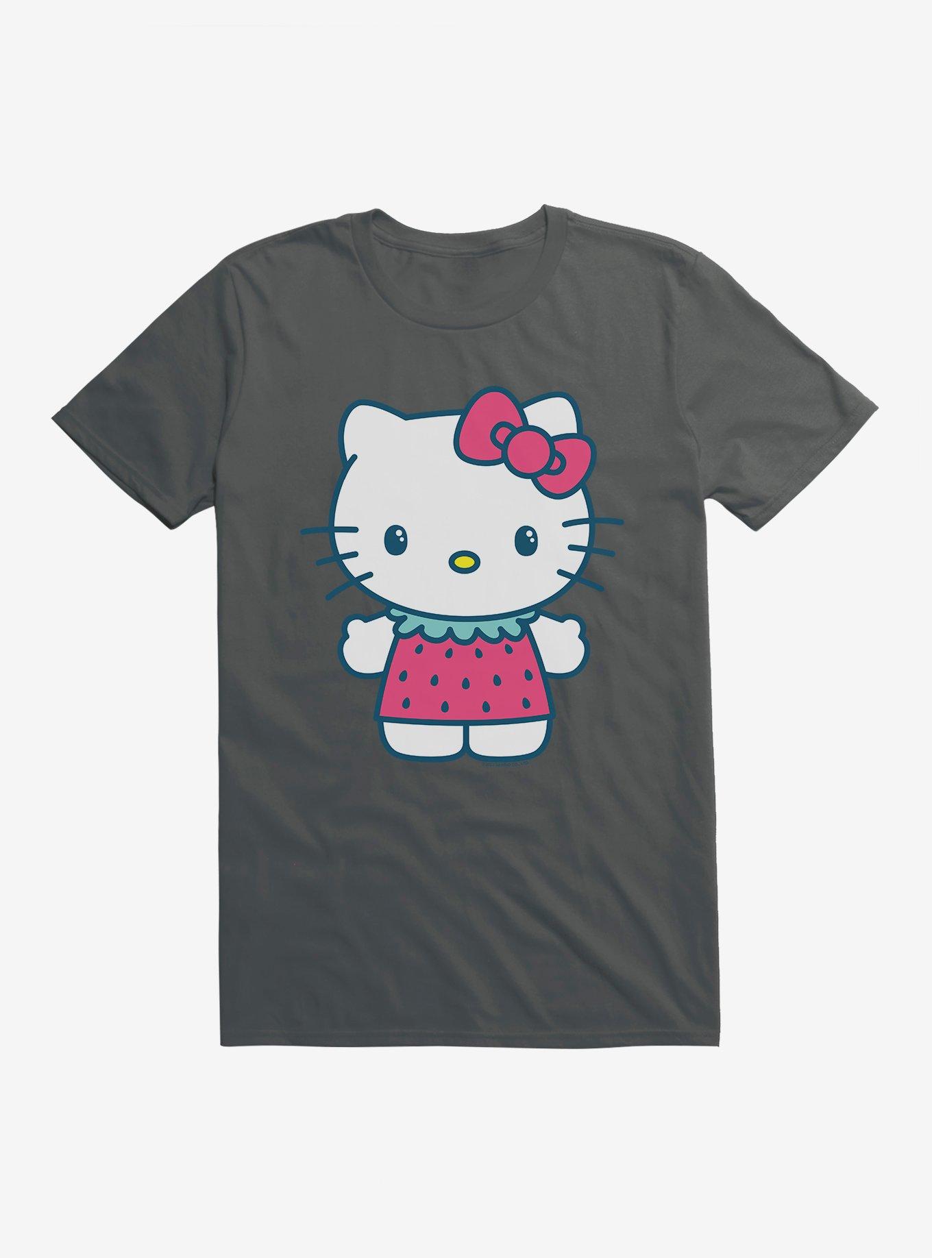 Hello Kitty Kawaii Vacation Strawberry Outfit T-Shirt, , hi-res