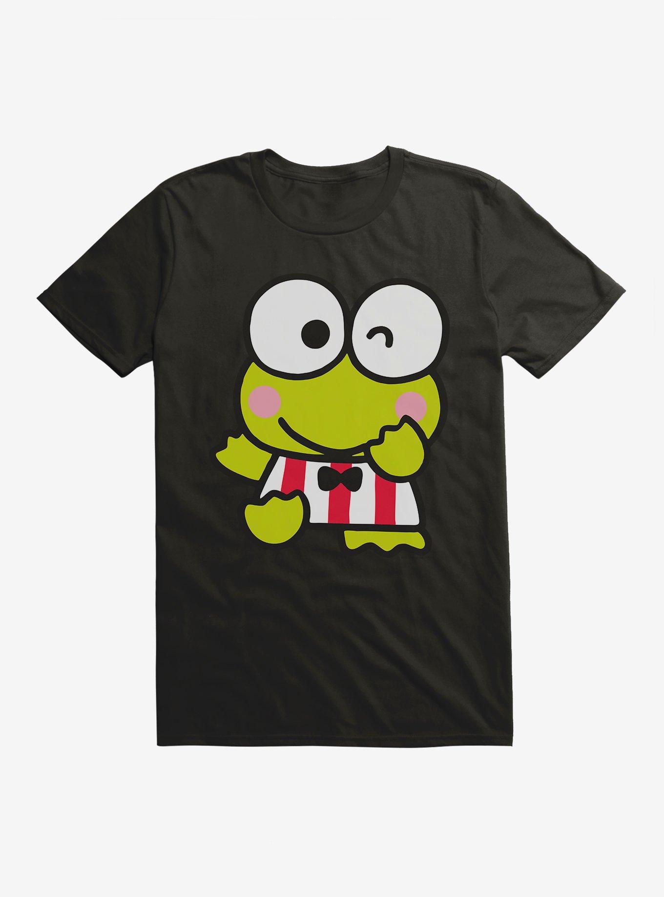 Keroppi Winking T-Shirt, BLACK, hi-res