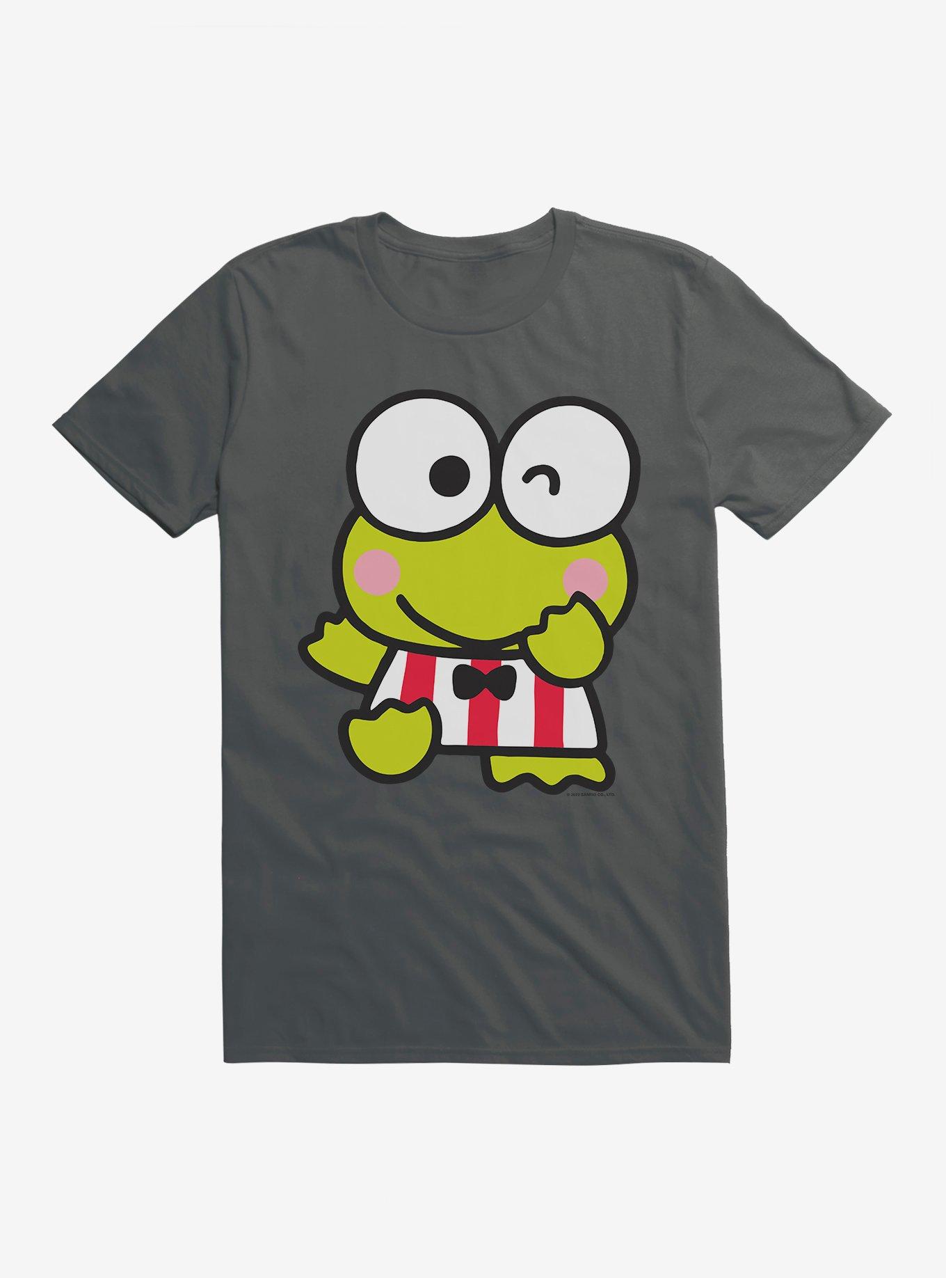 Keroppi Winking T-Shirt, DARK HEATHER, hi-res