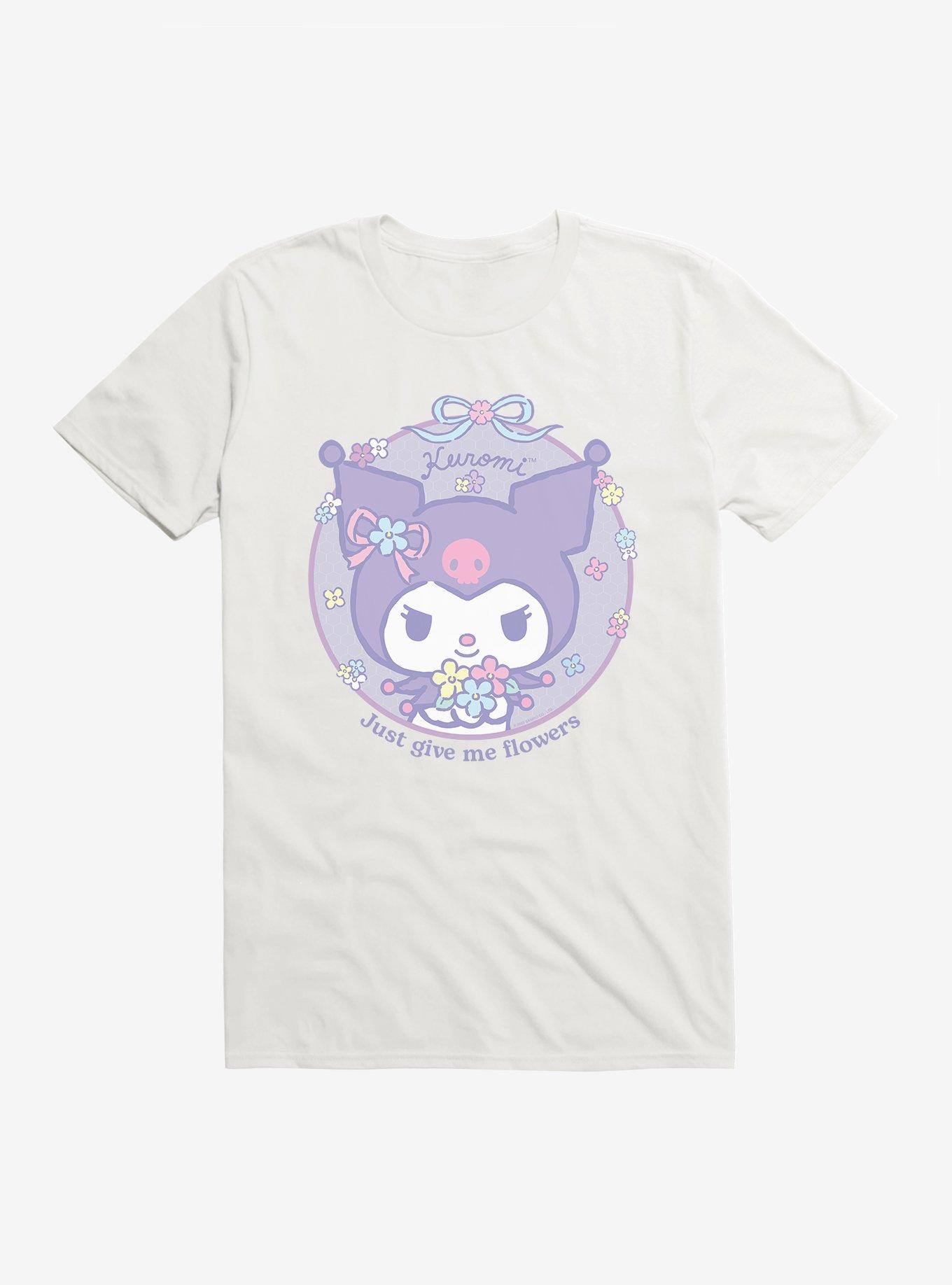 Kuromi Just Give Me Flowers T-Shirt