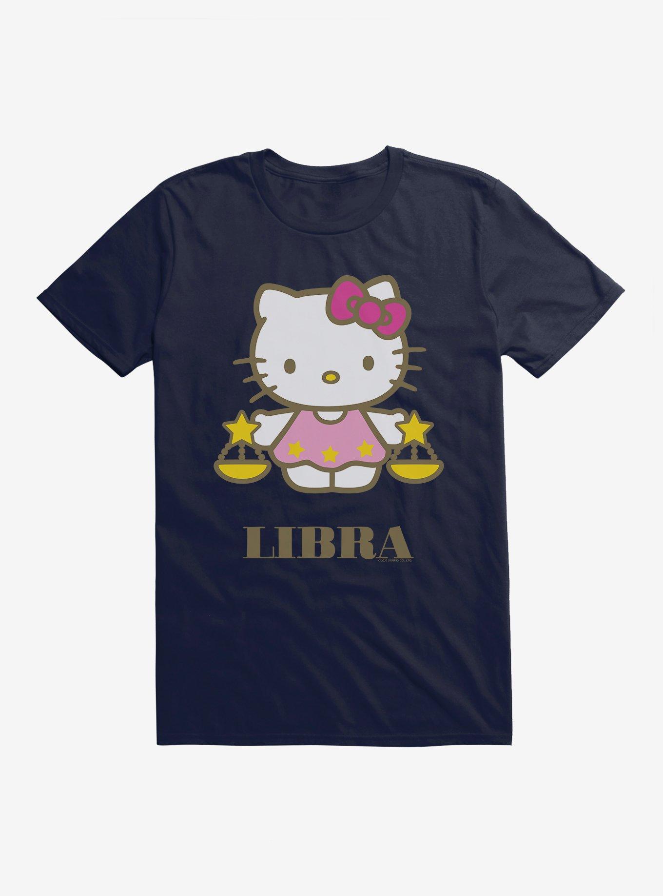 Hello Kitty Star Sign Libra T-Shirt, NAVY, hi-res