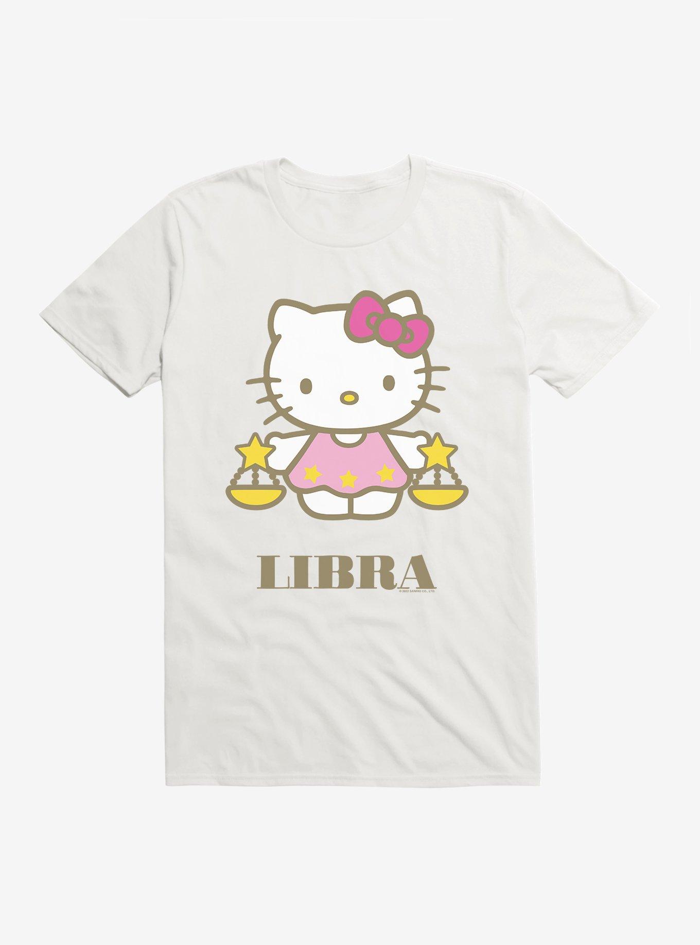 Hello Kitty Star Sign Libra T-Shirt, WHITE, hi-res