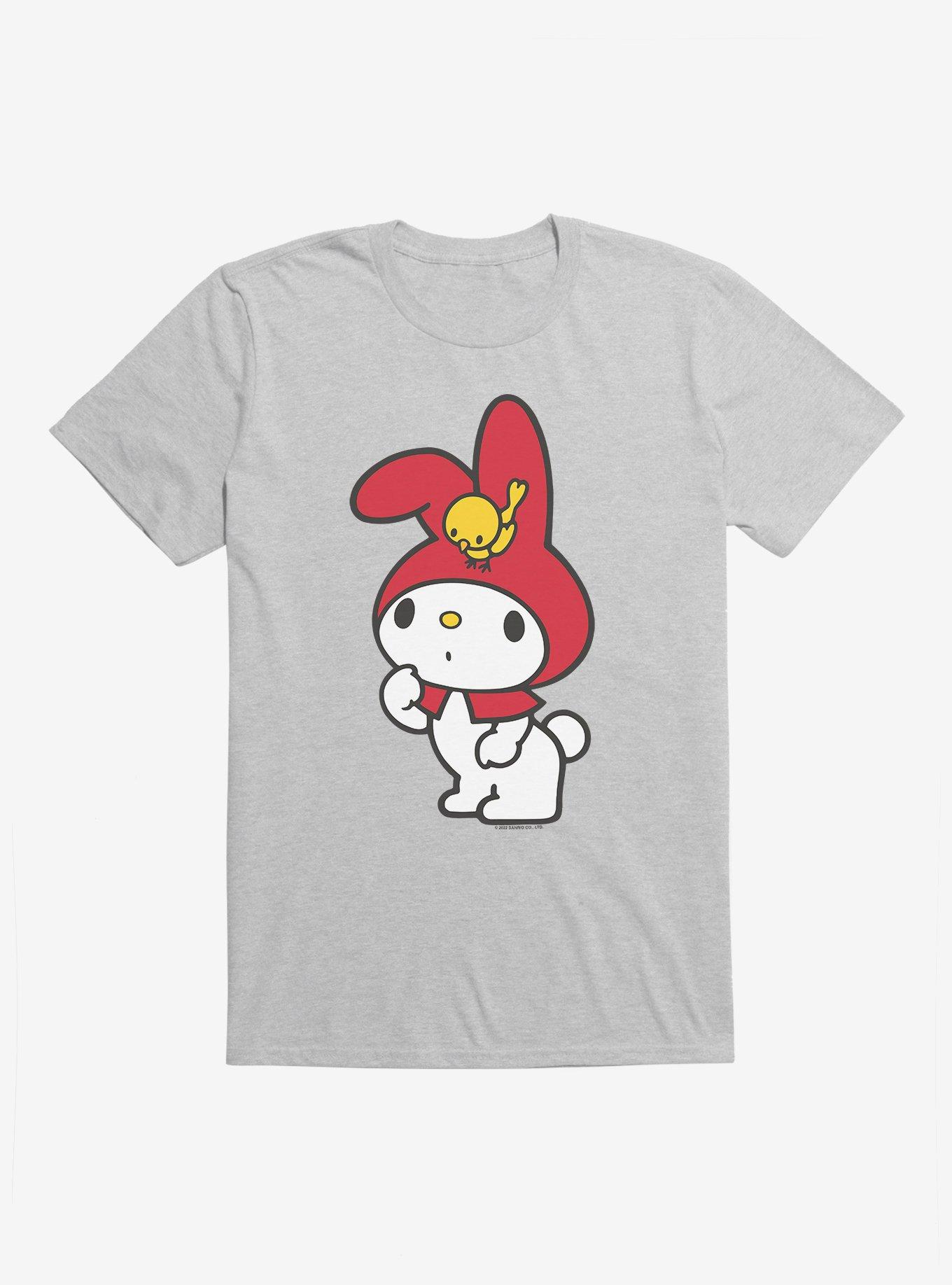 My Melody Thinking T-Shirt, SPORT GRAY, hi-res