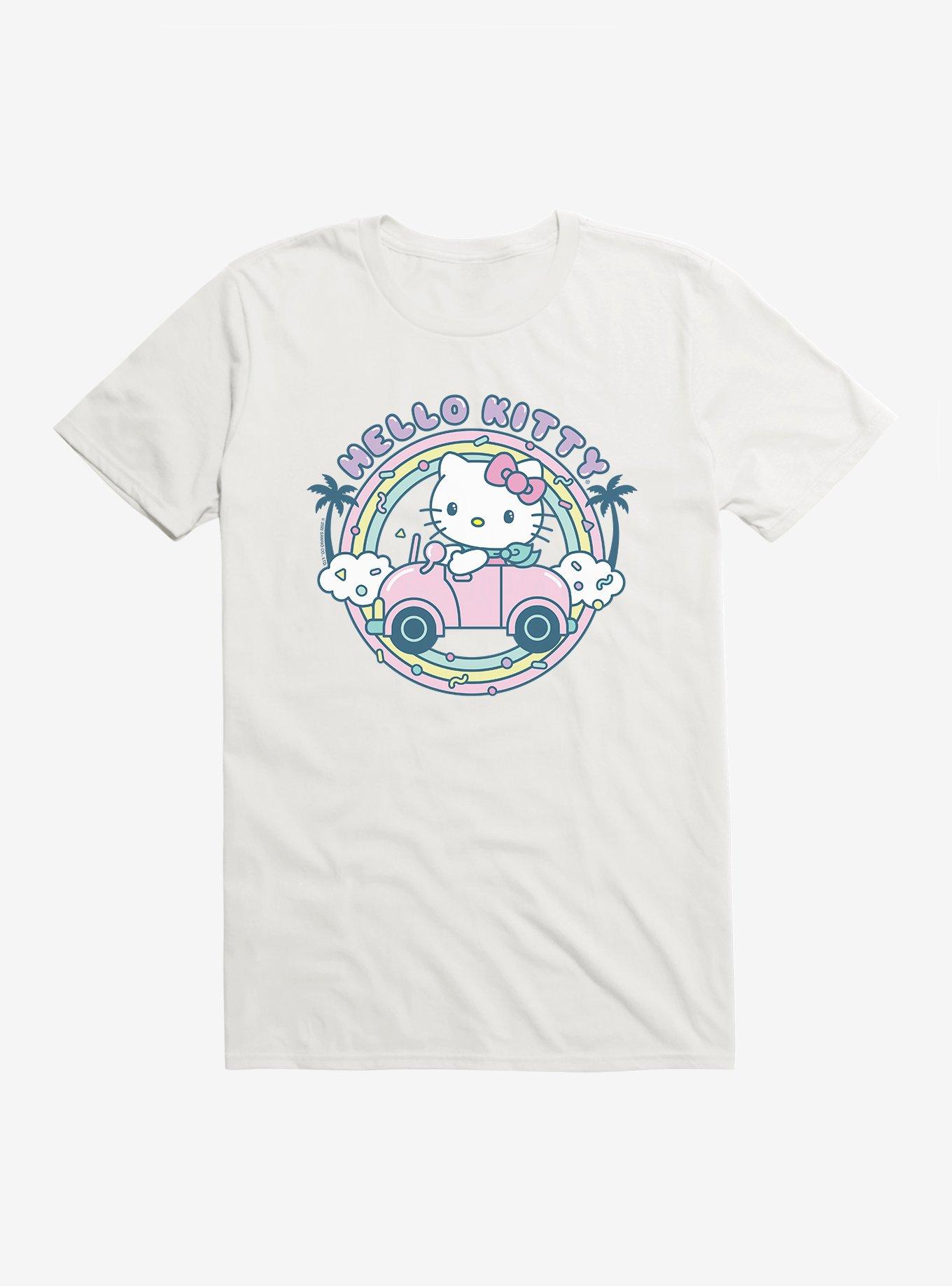 Hello Kitty Kawaii Vacation Retro Getaway Icon T-Shirt