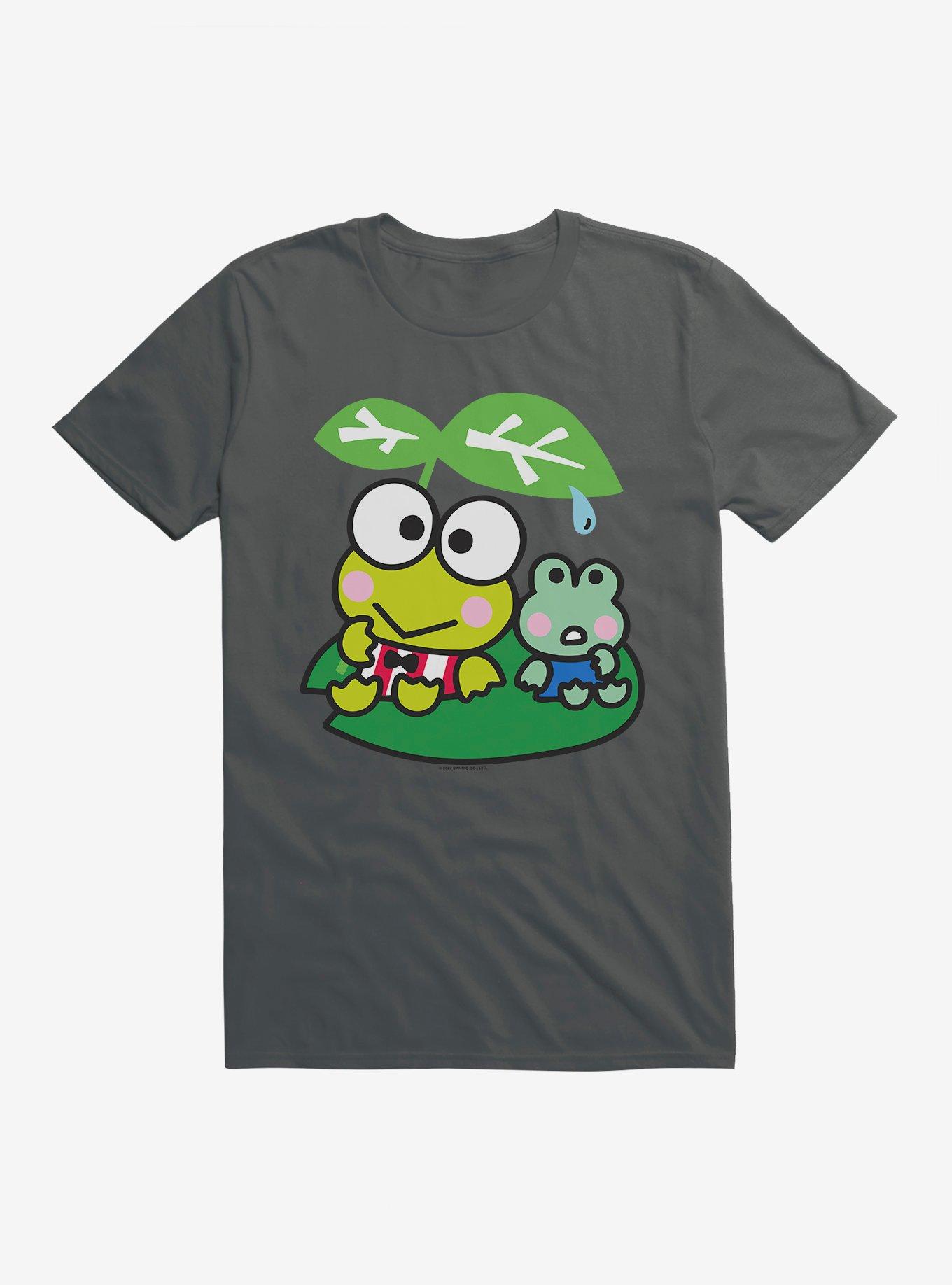 Keroppi & Kokero Water Drop T-Shirt, DARK HEATHER, hi-res