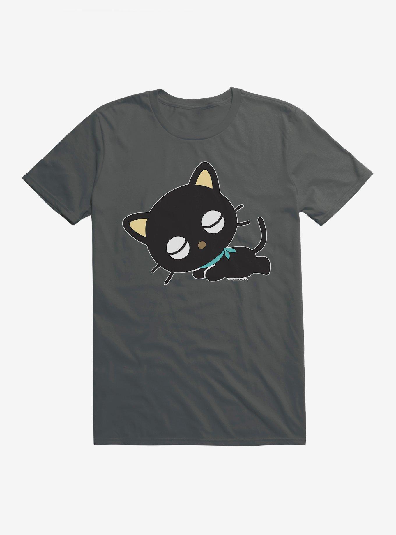 Chococat Laying Down T-Shirt, DARK HEATHER, hi-res