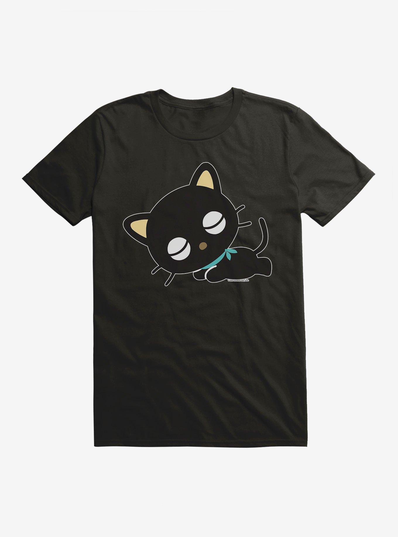 Chococat Laying Down T-Shirt, BLACK, hi-res
