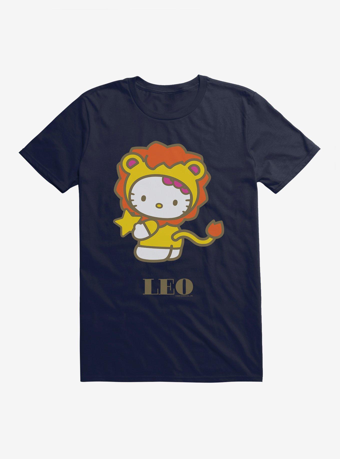 Hello Kitty Star Sign Leo T-Shirt, NAVY, hi-res