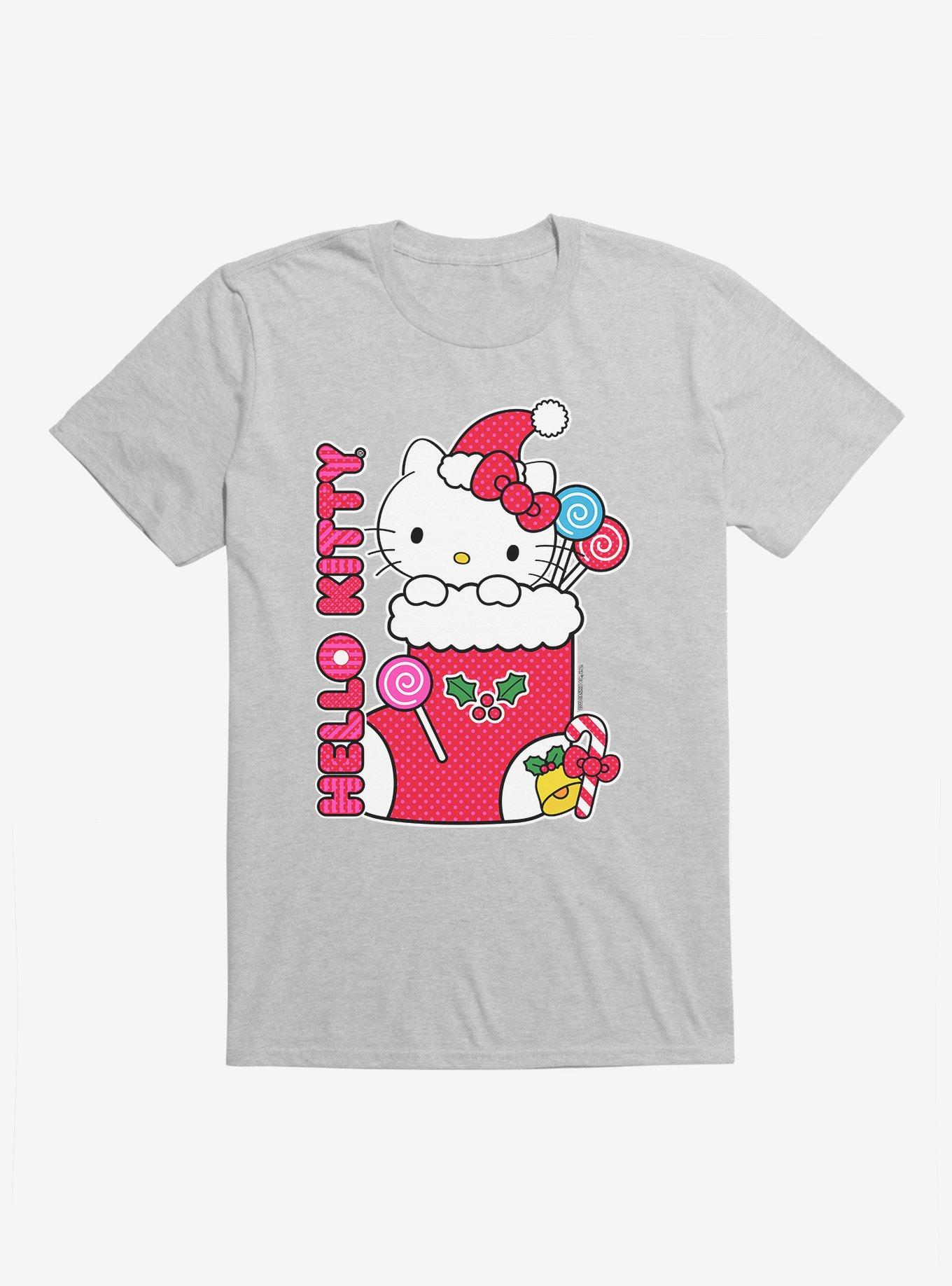 Hello Kitty Sweet Stocking T-Shirt, SPORT GRAY, hi-res