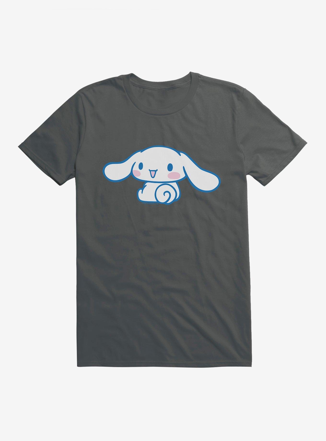 Cinnamoroll Sitting And All Smiles T-Shirt, DARK HEATHER, hi-res