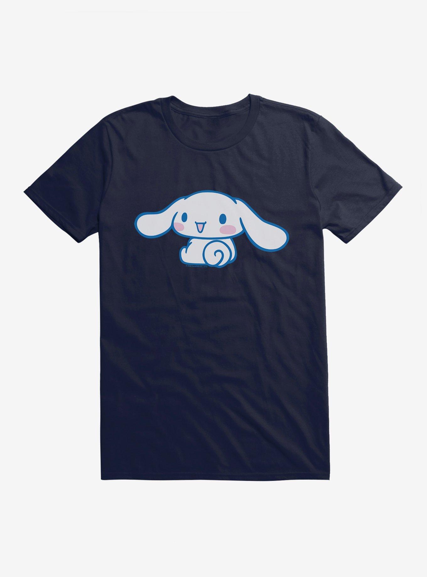 Cinnamoroll Sitting And All Smiles T-Shirt, NAVY, hi-res