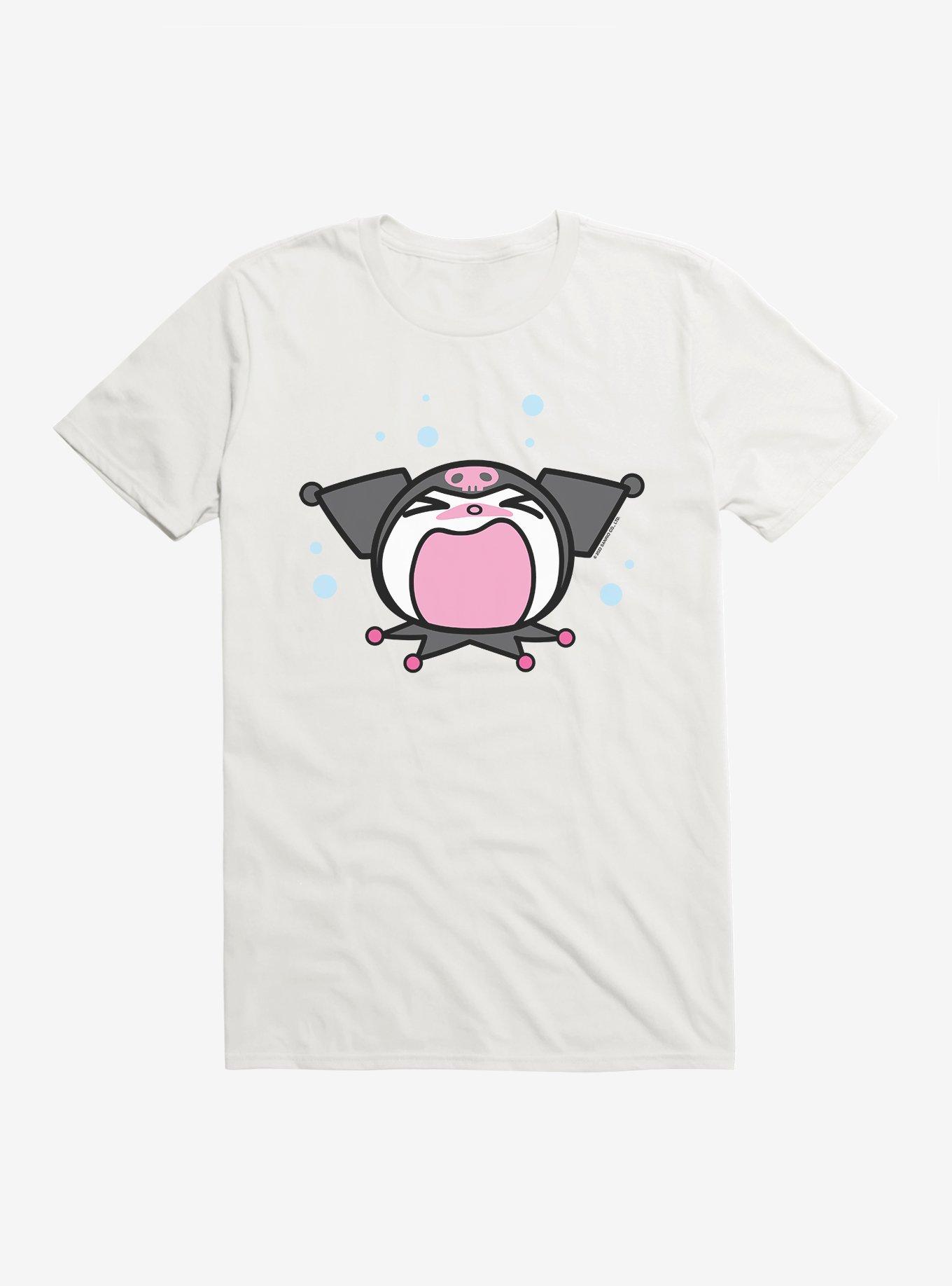 Kuromi Screaming T-Shirt, WHITE, hi-res
