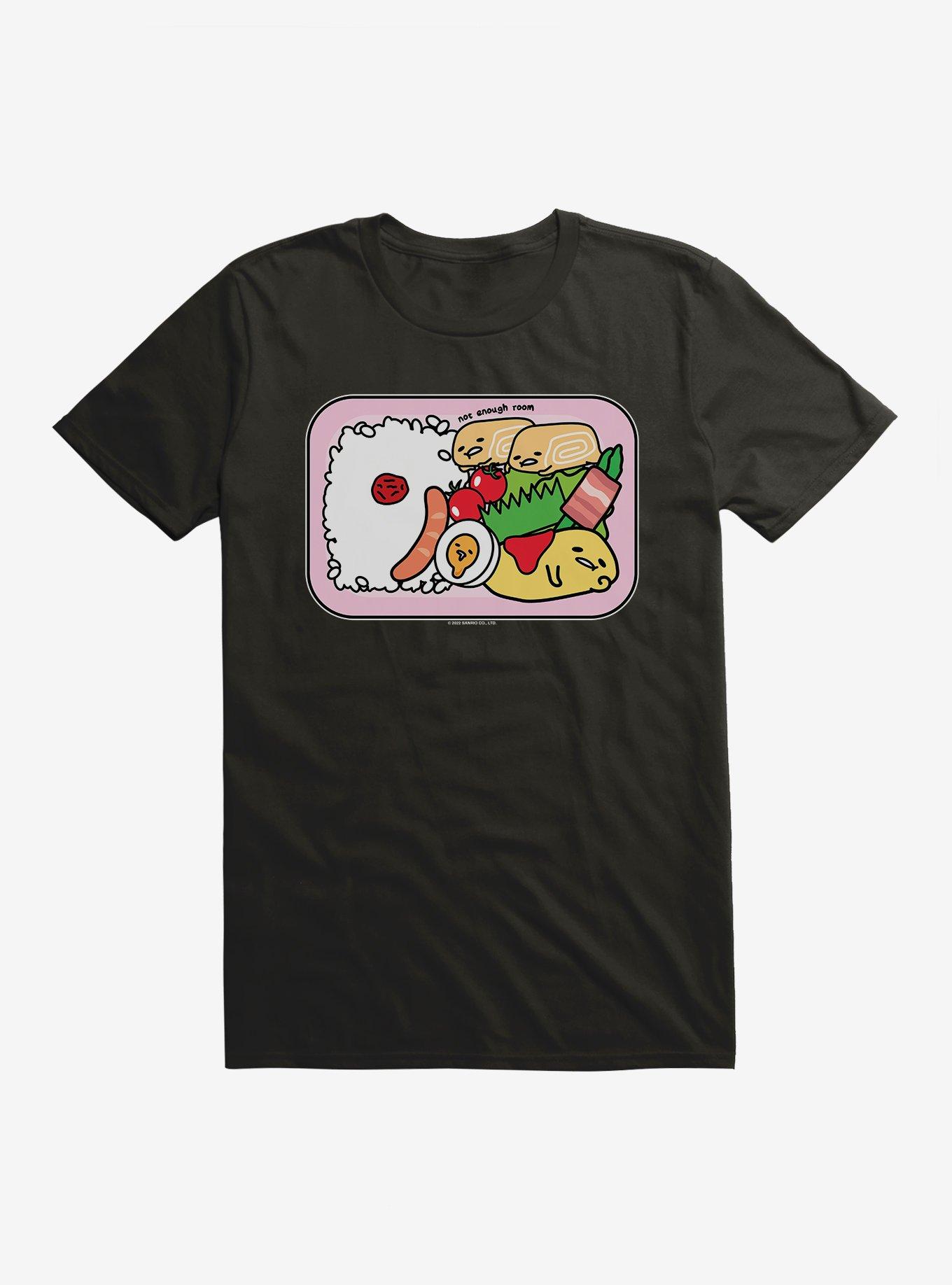 Gudetama Not Enough Room T-Shirt, BLACK, hi-res