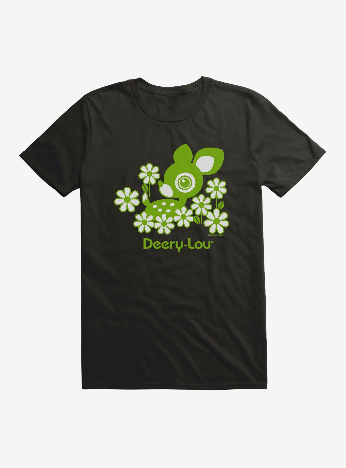Deery-Lou Floral Green Design T-Shirt, , hi-res