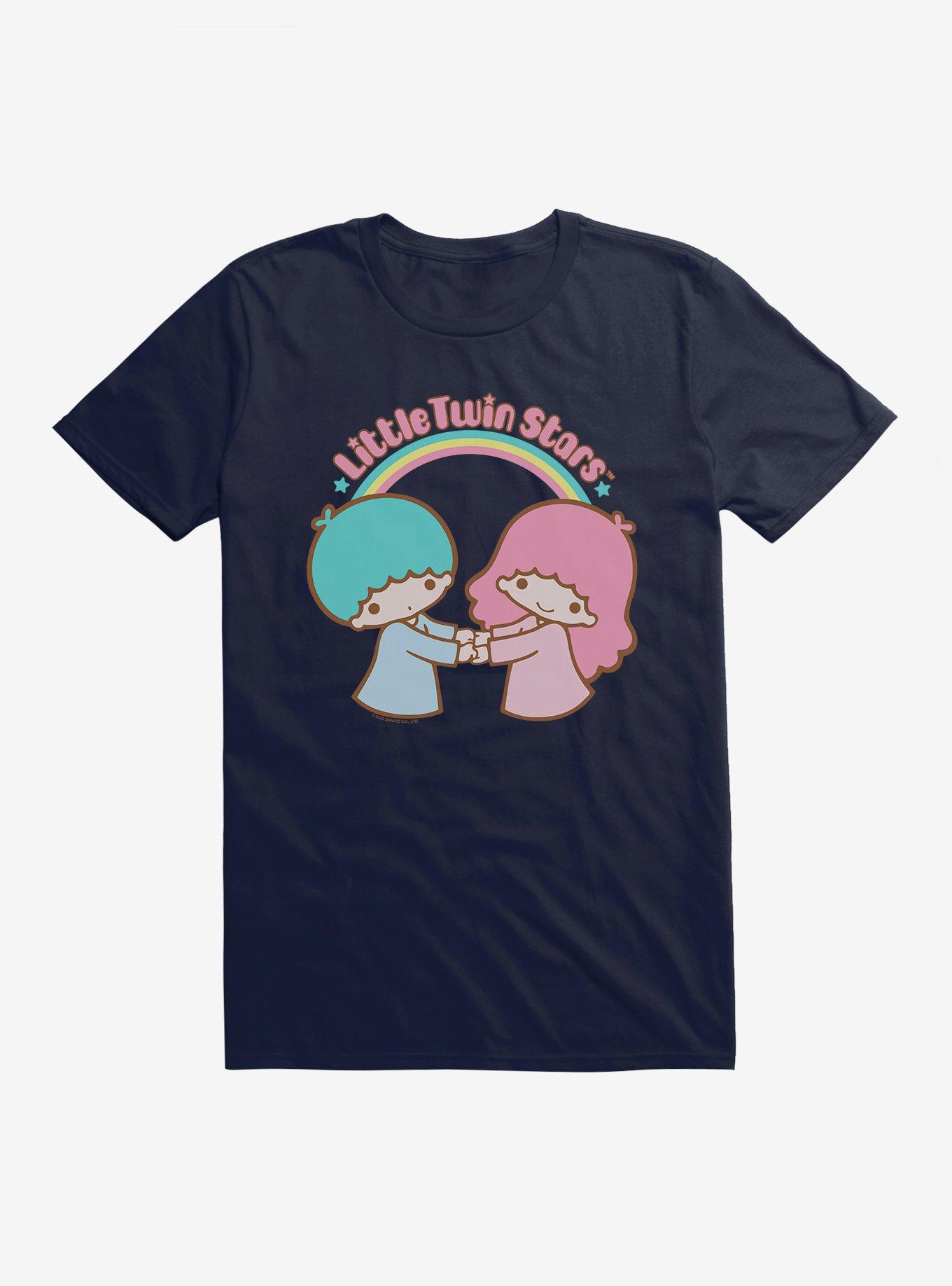 Little Twin Stars Holding Hands T-Shirt, , hi-res