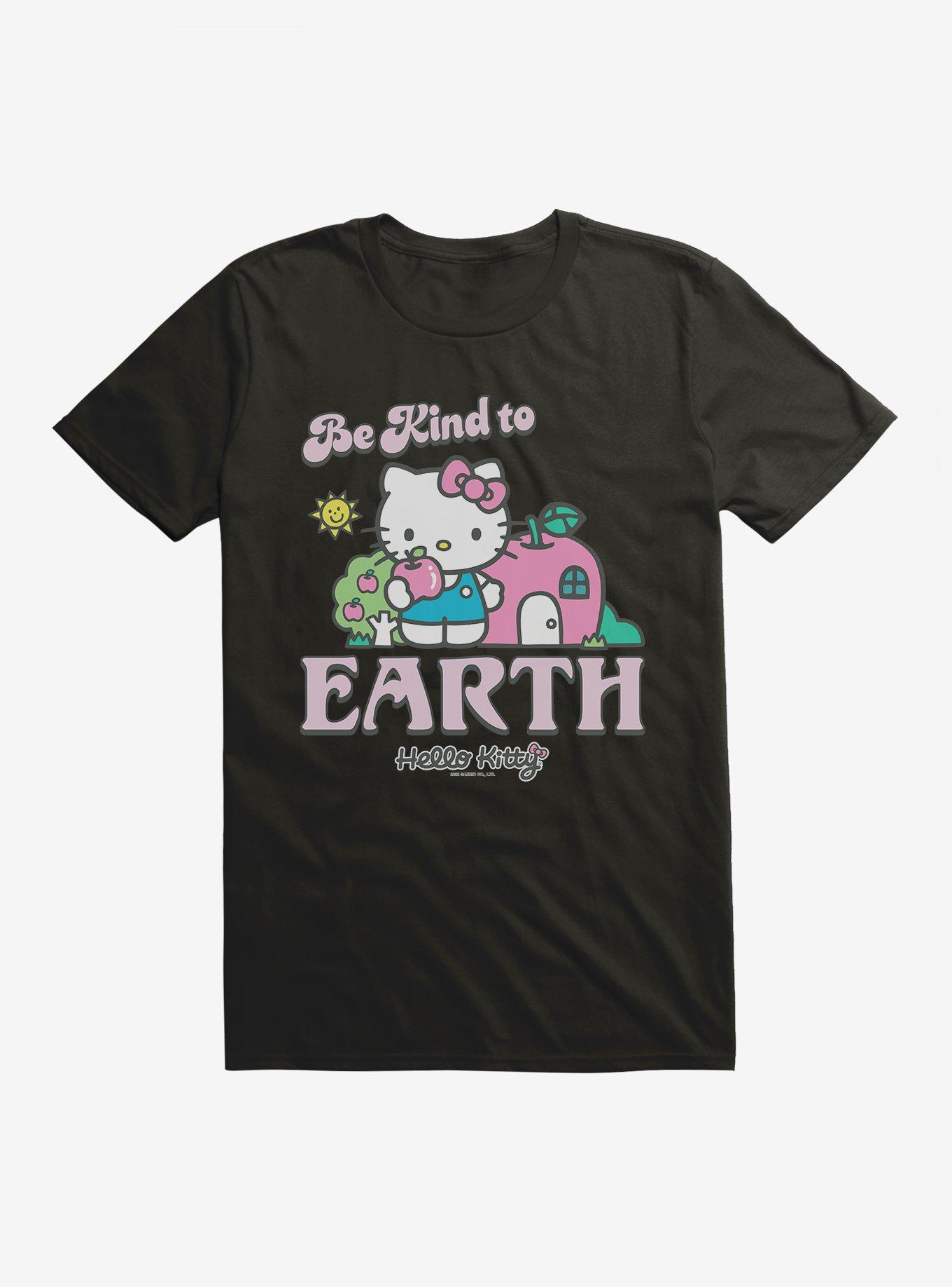 Hello Kitty Be Kind To The Earth T-Shirt, BLACK, hi-res