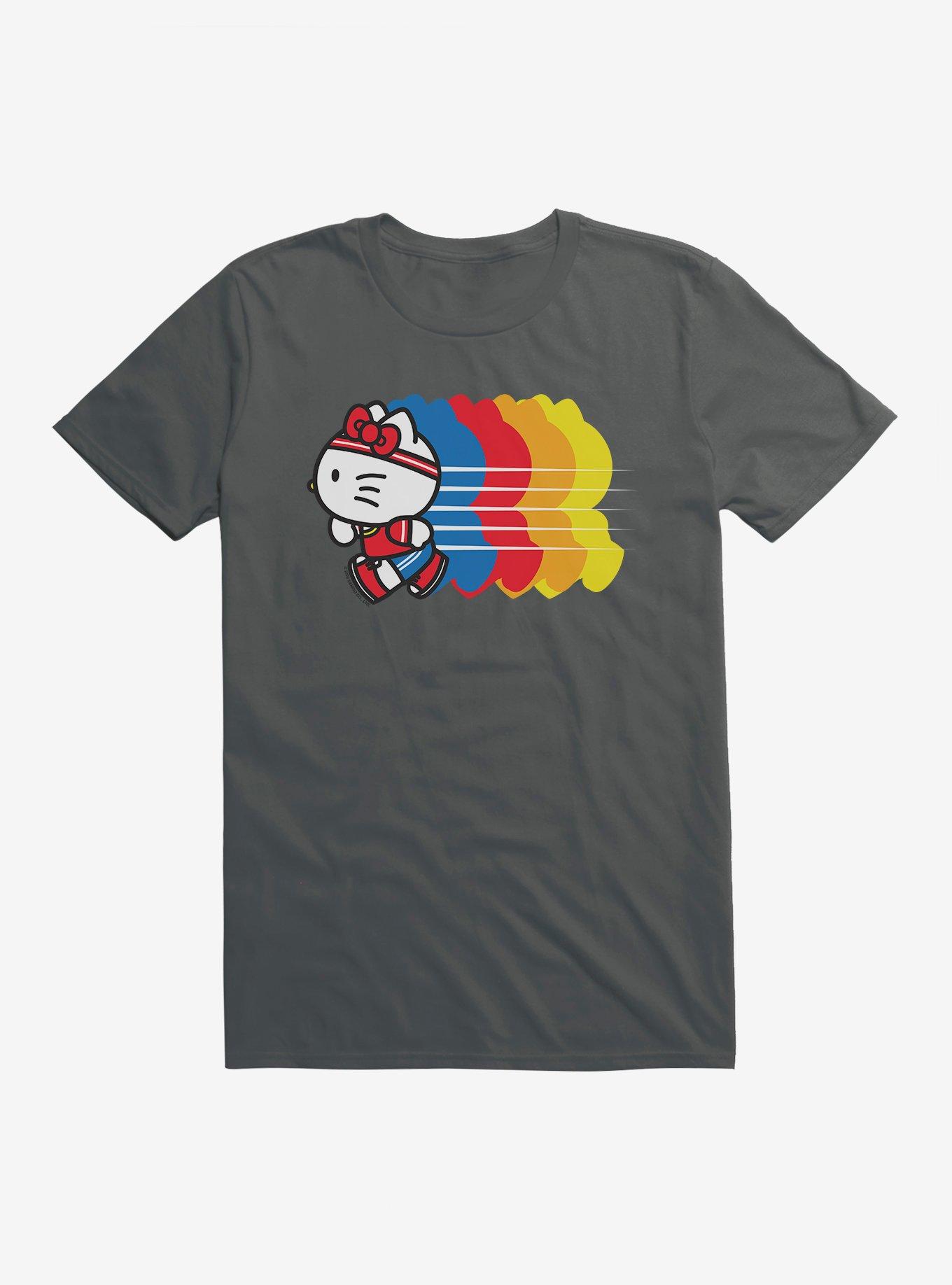 Hello Kitty Color Sprint T-Shirt, DARK HEATHER, hi-res