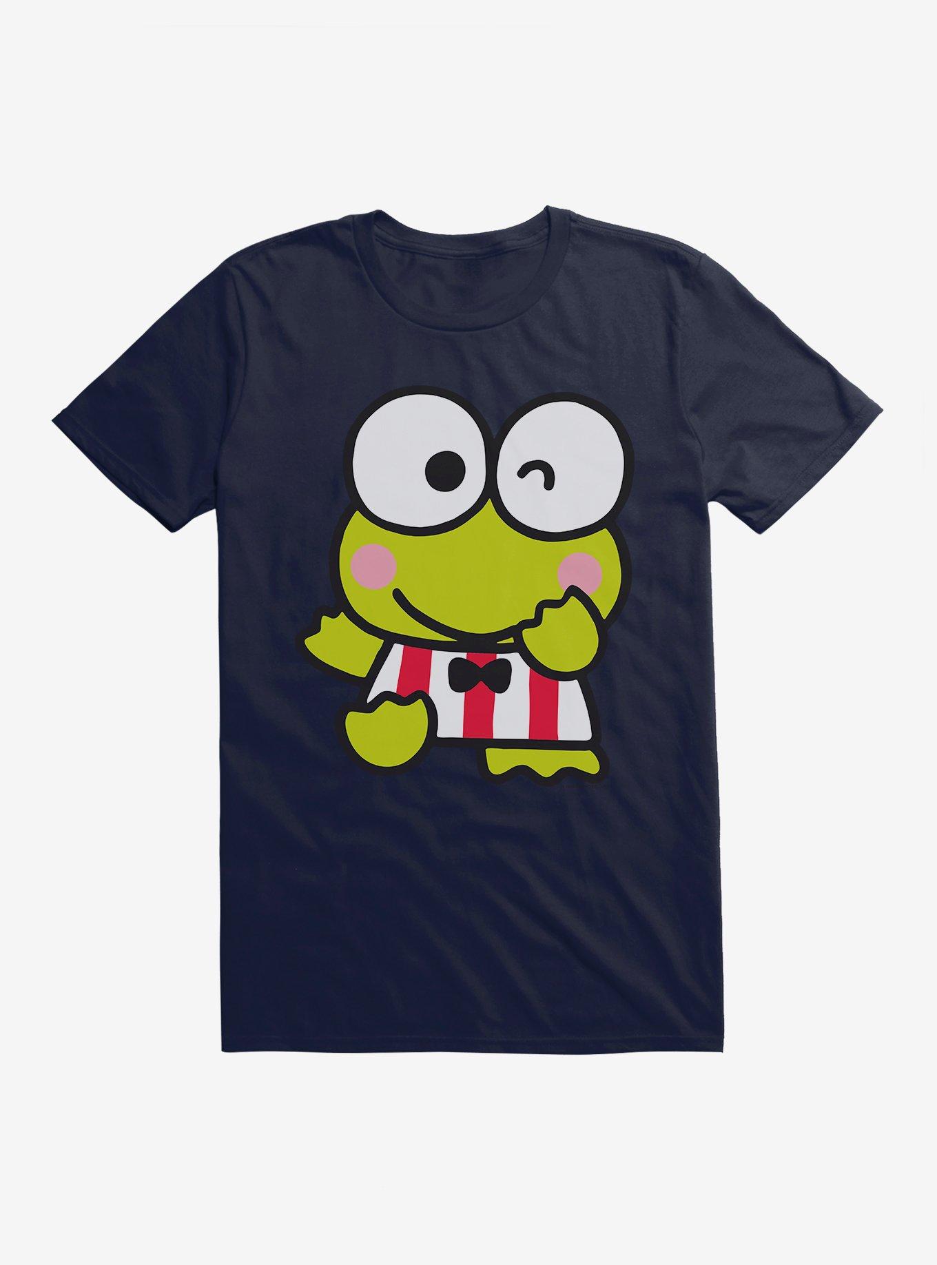 Keroppi Winking T-Shirt, NAVY, hi-res